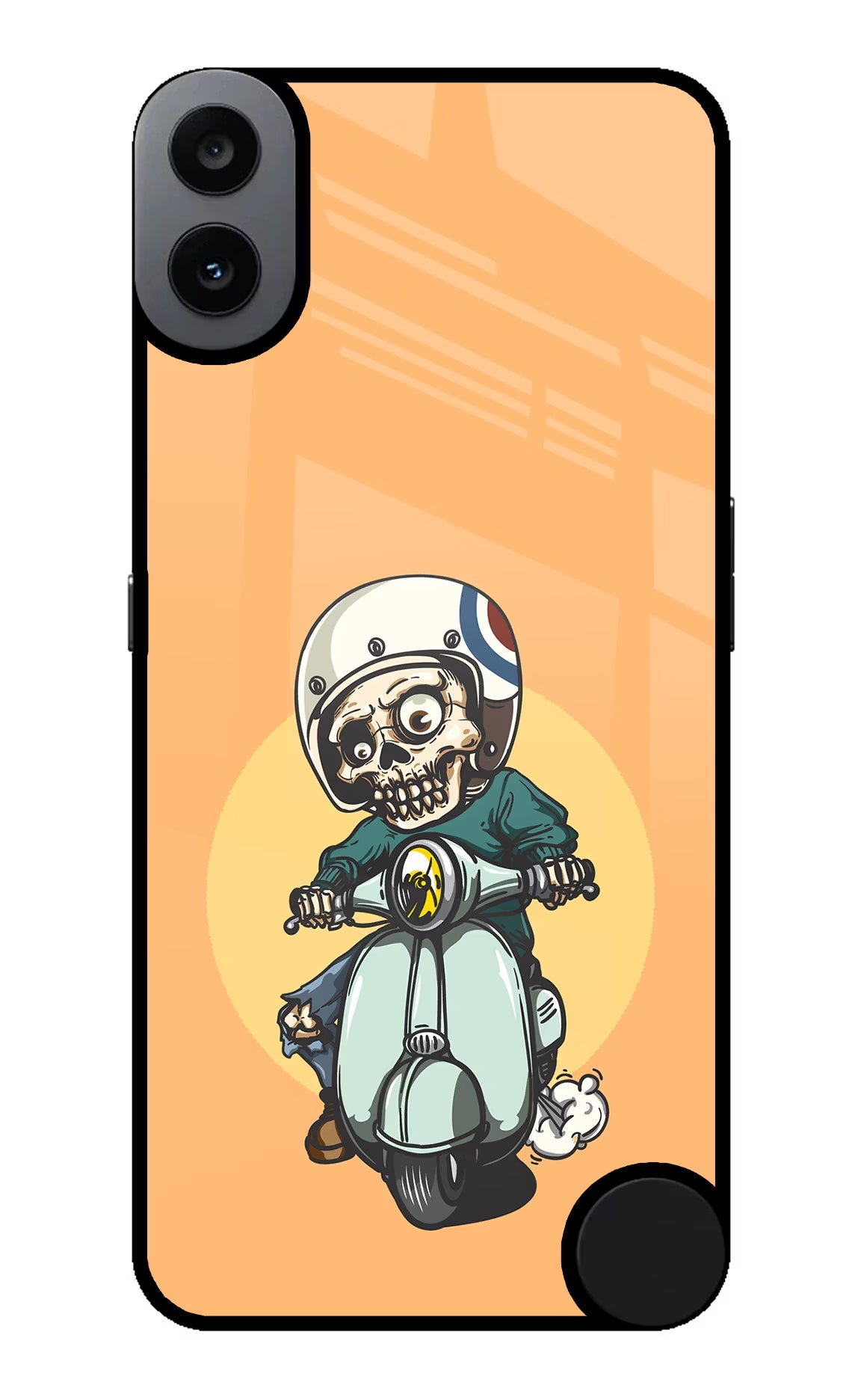 Undead Biker CMF by Nothing Phone 1 Glass Case Back Cover by Casekaro