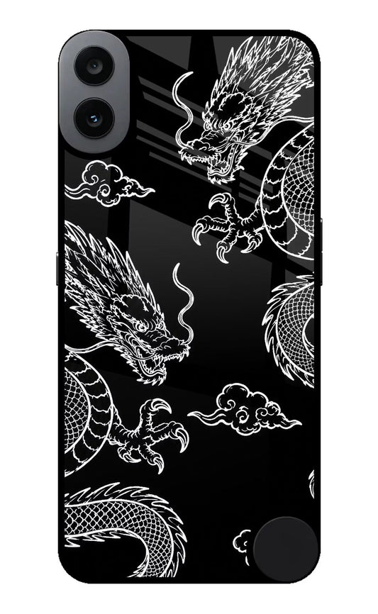 Twin Dragons CMF by Nothing Phone 1 Glass Case