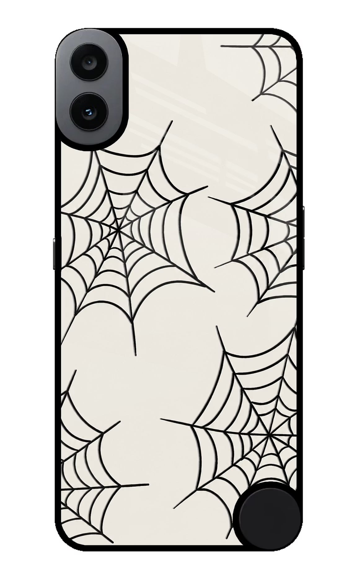 Spider Web CMF by Nothing Phone 1 Glass Case Back Cover by Casekaro