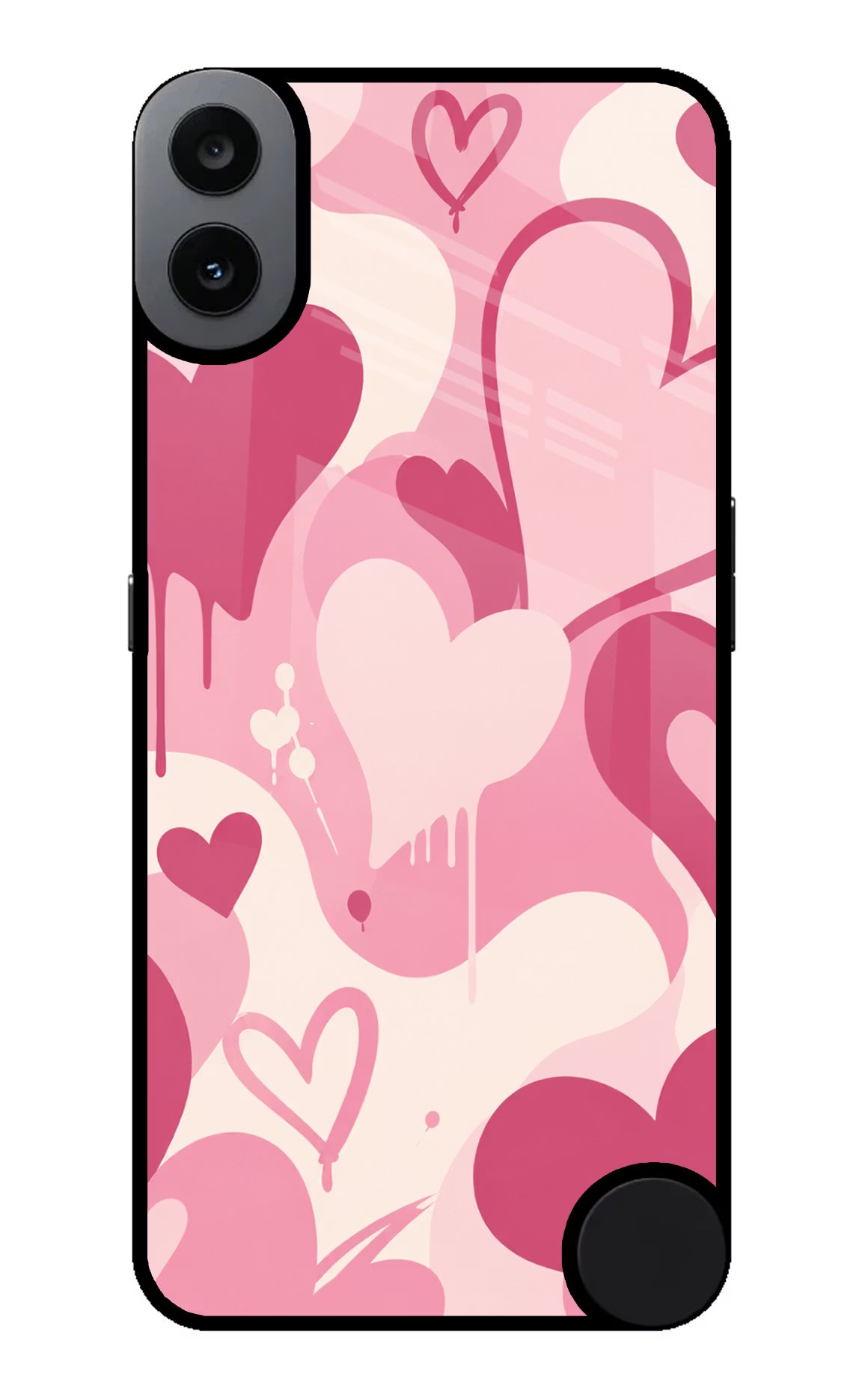 Hearty case CMF by Nothing Phone 1 Glass Case Back Cover by Casekaro
