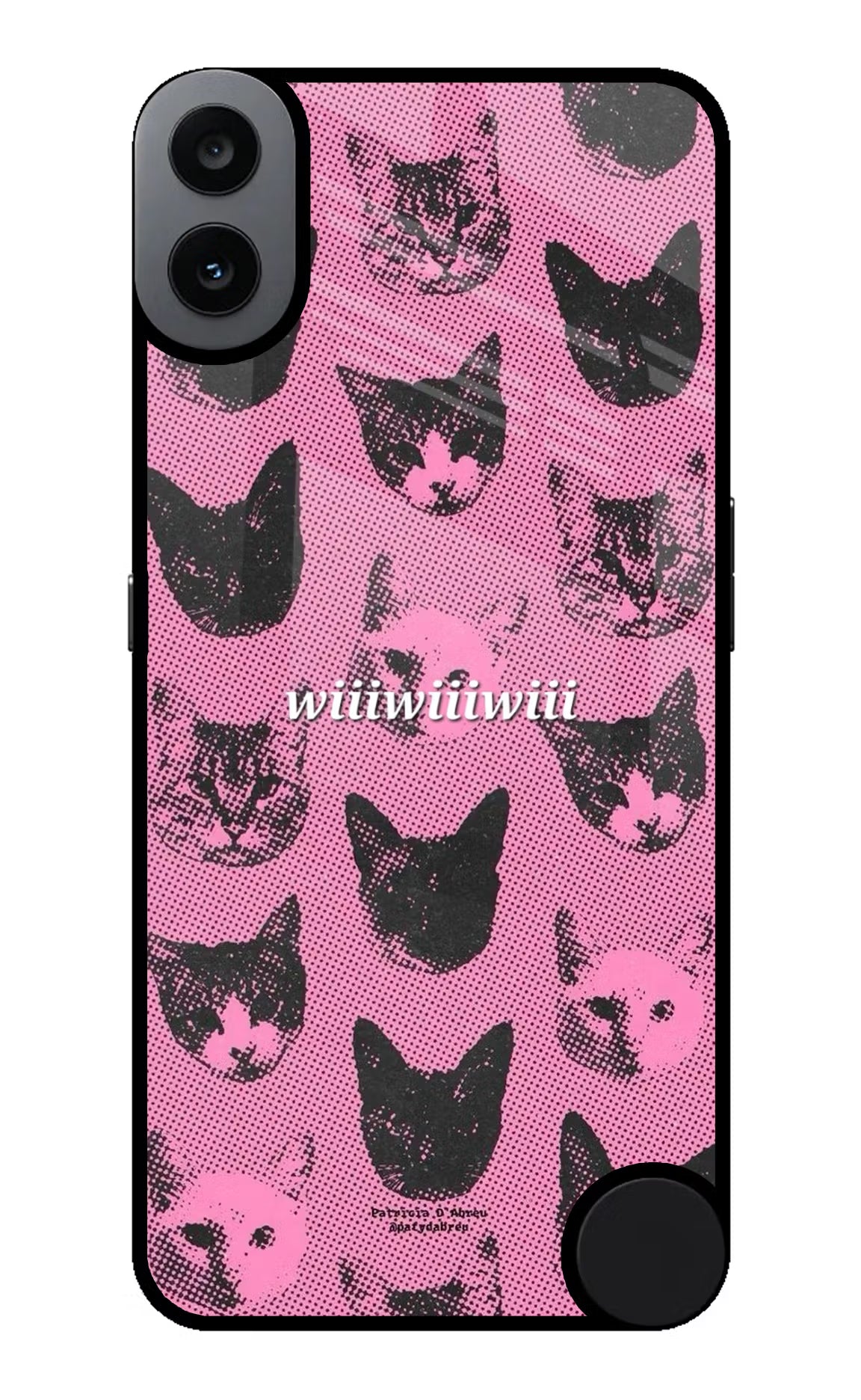 Pink Cats CMF by Nothing Phone 1 Glass Case