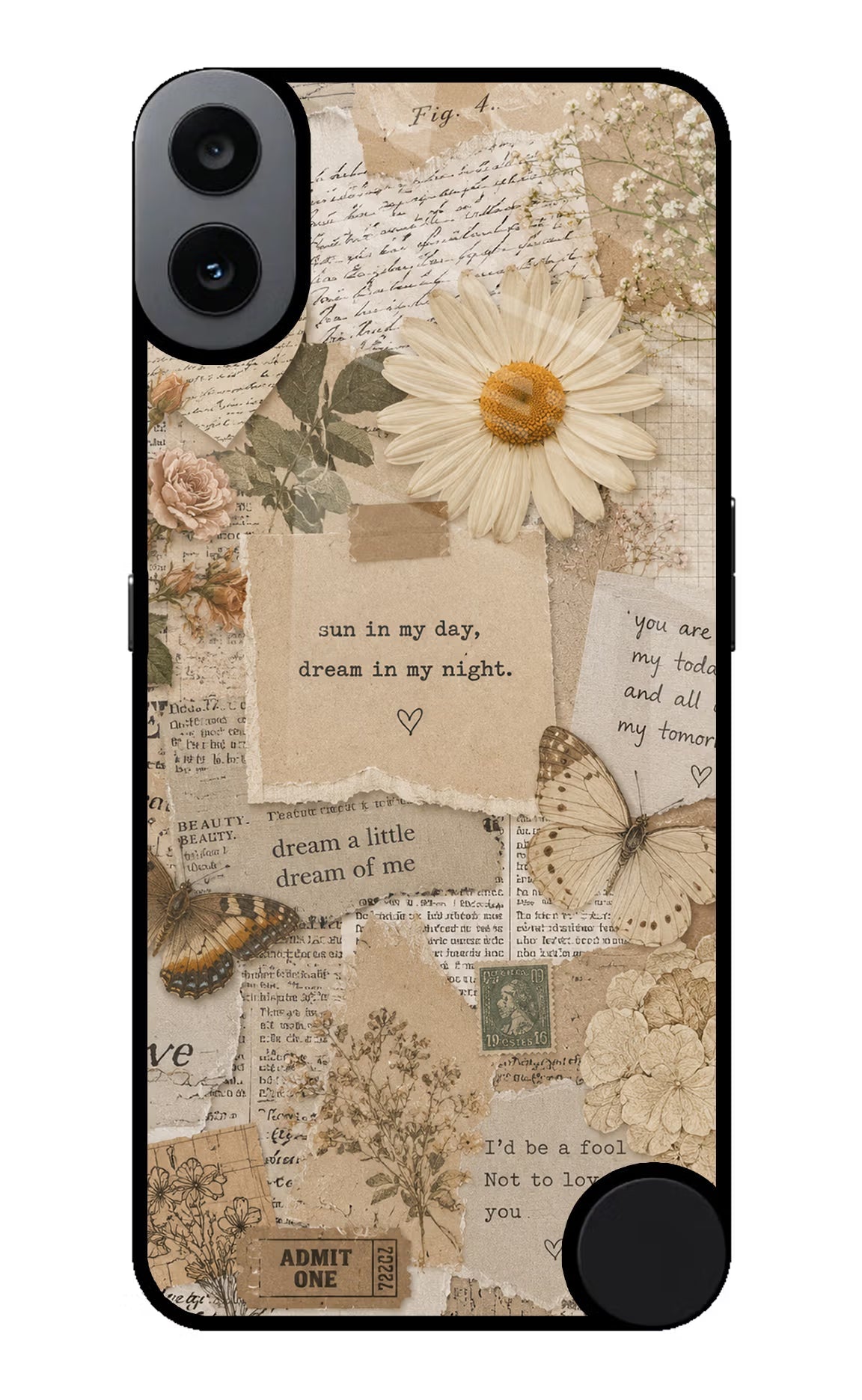Vintage case CMF by Nothing Phone 1 Glass Case