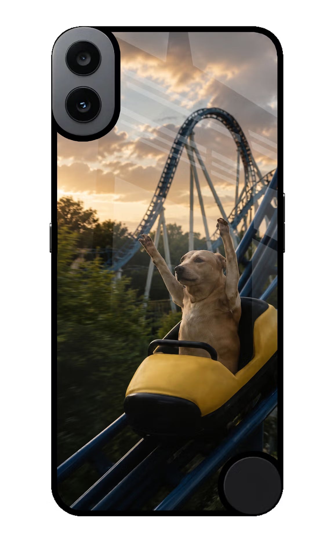 Rollercoaster Dog CMF by Nothing Phone 1 Glass Case