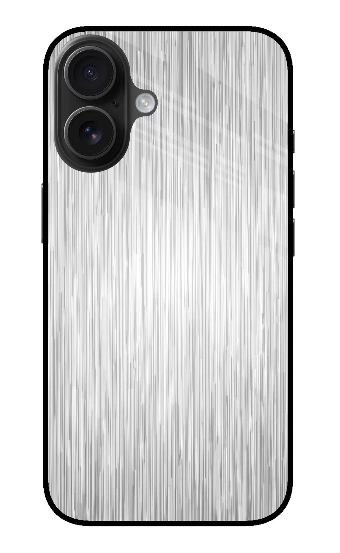 Wooden Grey Texture iPhone 16 Glass Case Back Cover by Casekaro