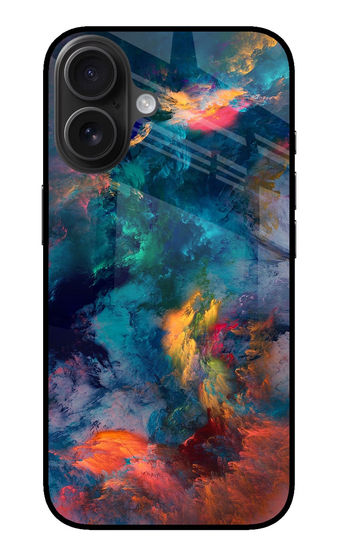 Artwork Paint iPhone 16 Glass Case Back Cover by Casekaro