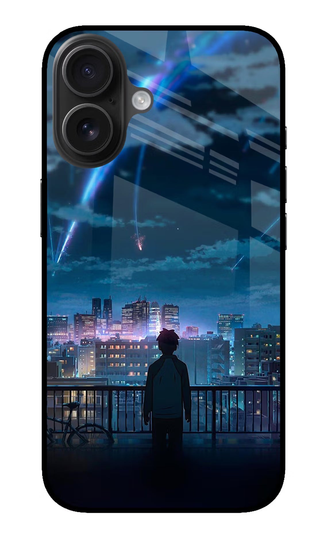 Anime iPhone 16 Glass Case Back Cover by Casekaro