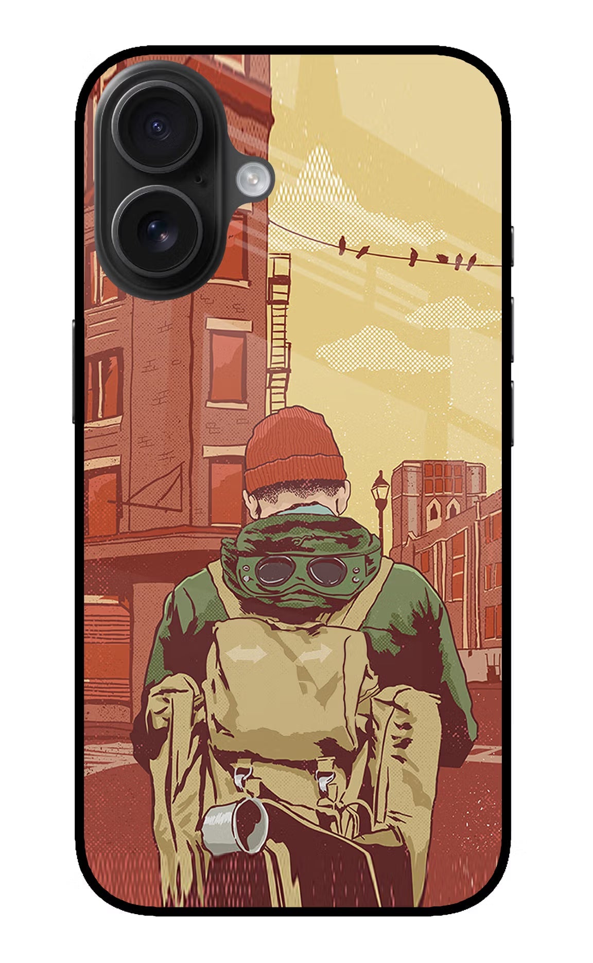 Adventurous iPhone 16 Glass Case Back Cover by Casekaro