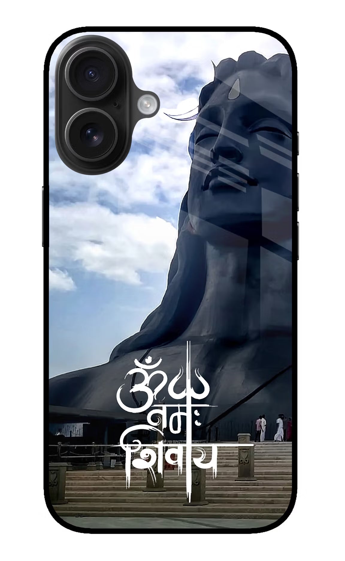 Om Namah Shivay iPhone 16 Glass Case Back Cover by Casekaro