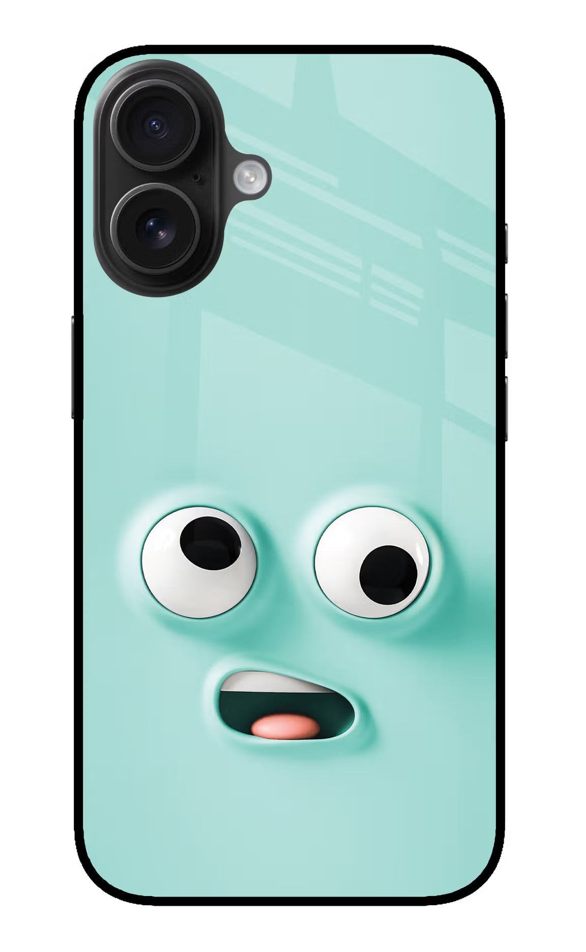 Funny Cartoon iPhone 16 Glass Case Back Cover by Casekaro