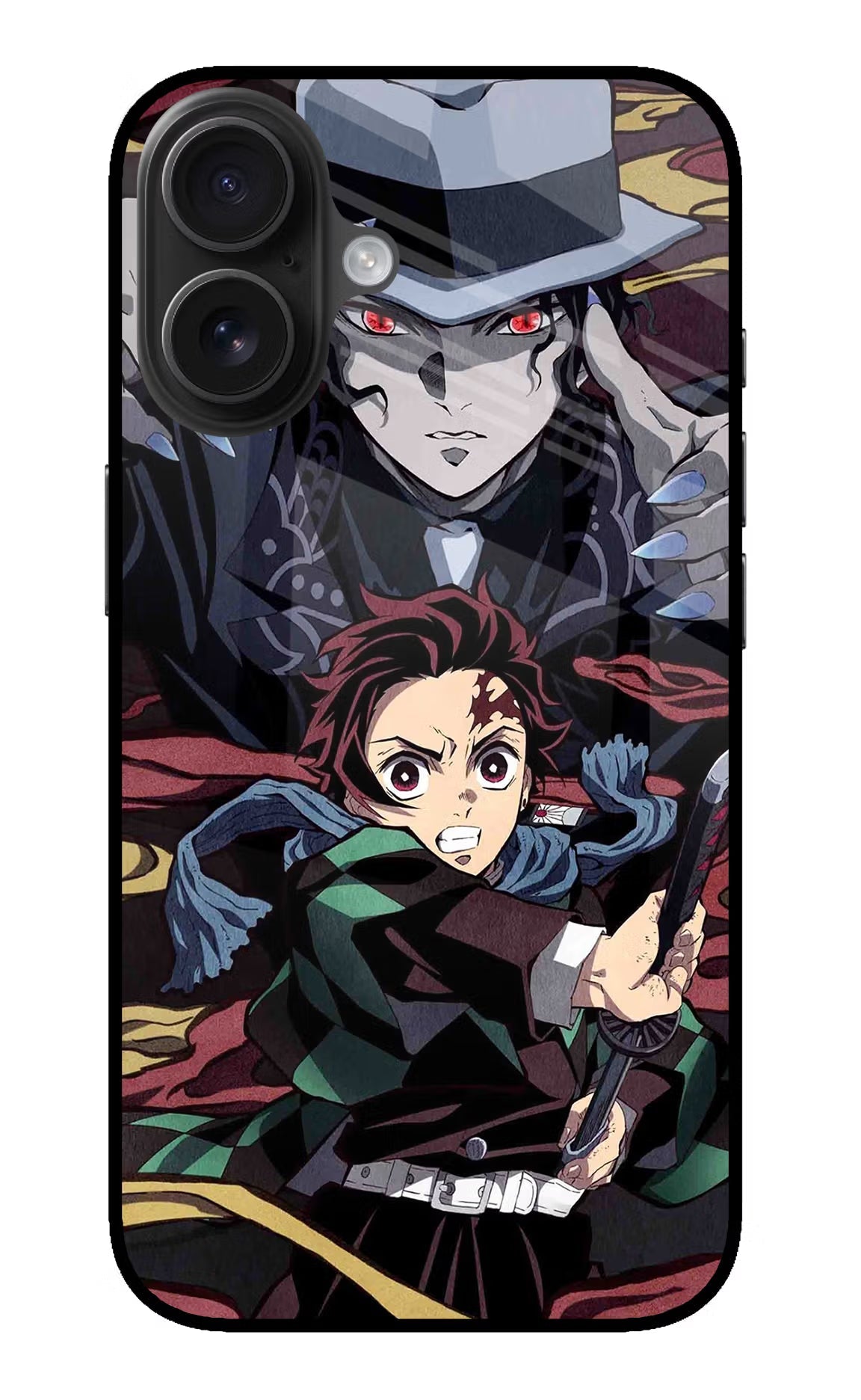 Demon Slayer iPhone 16 Glass Case Back Cover by Casekaro