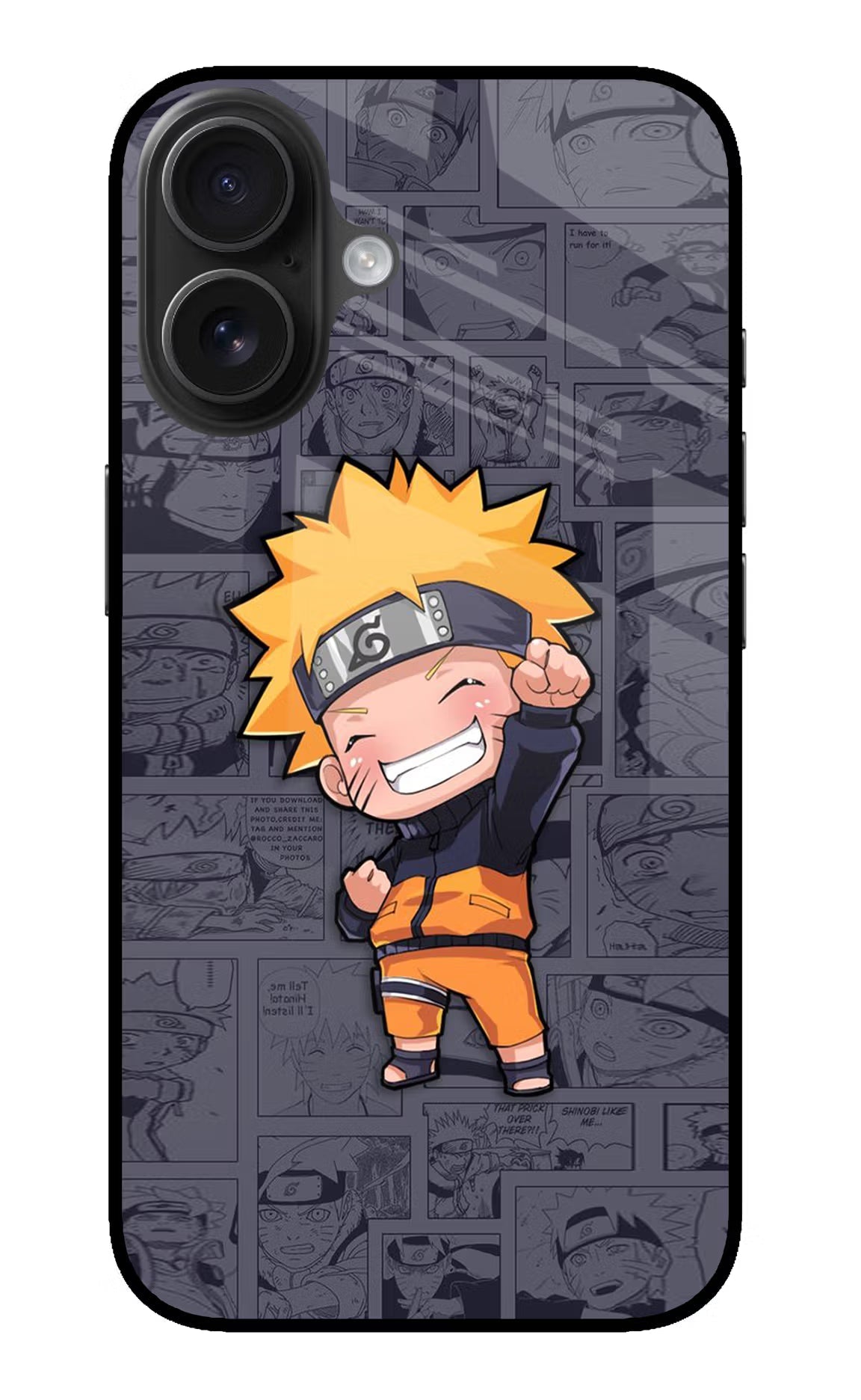 Chota Naruto iPhone 16 Glass Case Back Cover by Casekaro