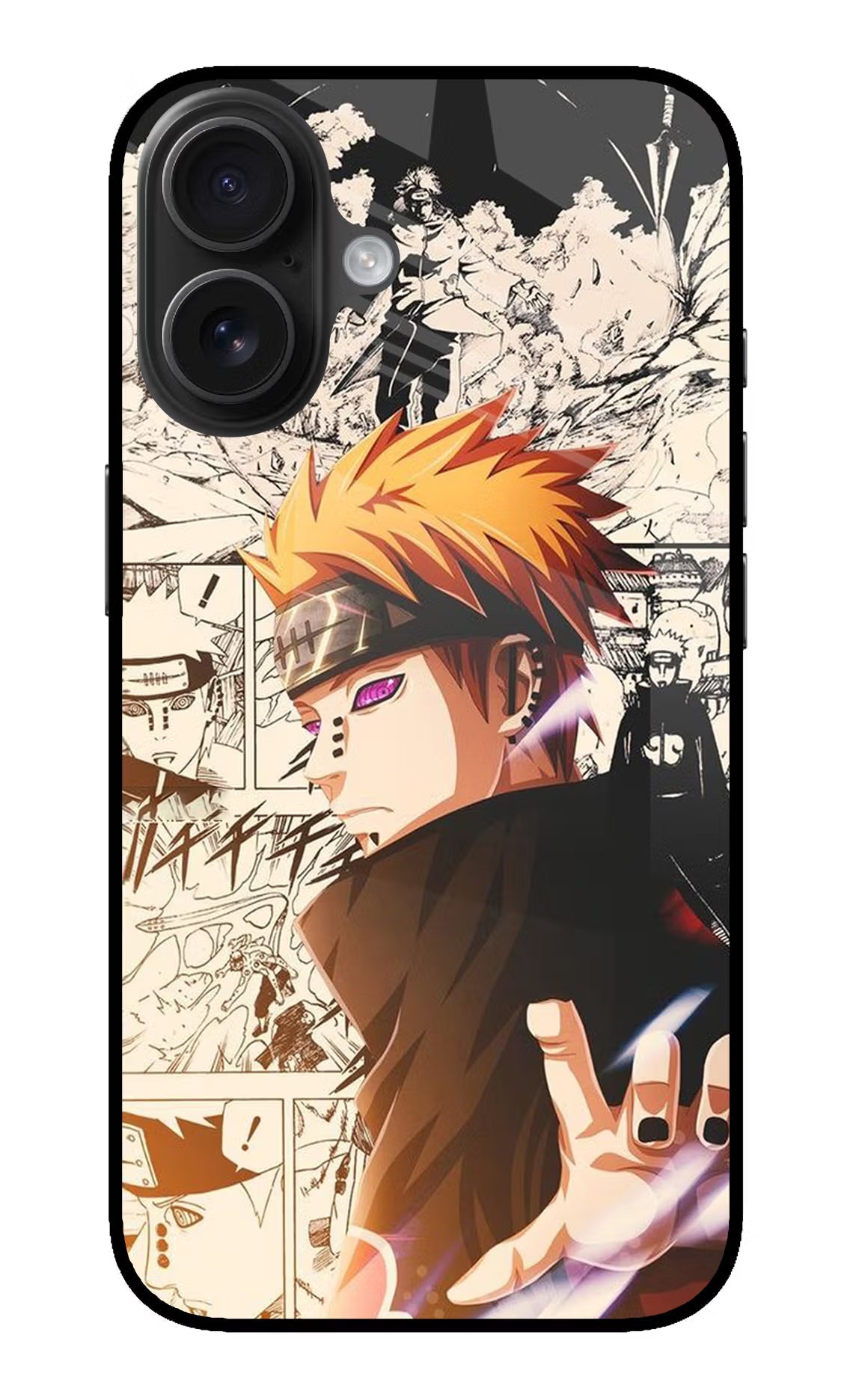 Pain Anime iPhone 16 Glass Case Back Cover by Casekaro