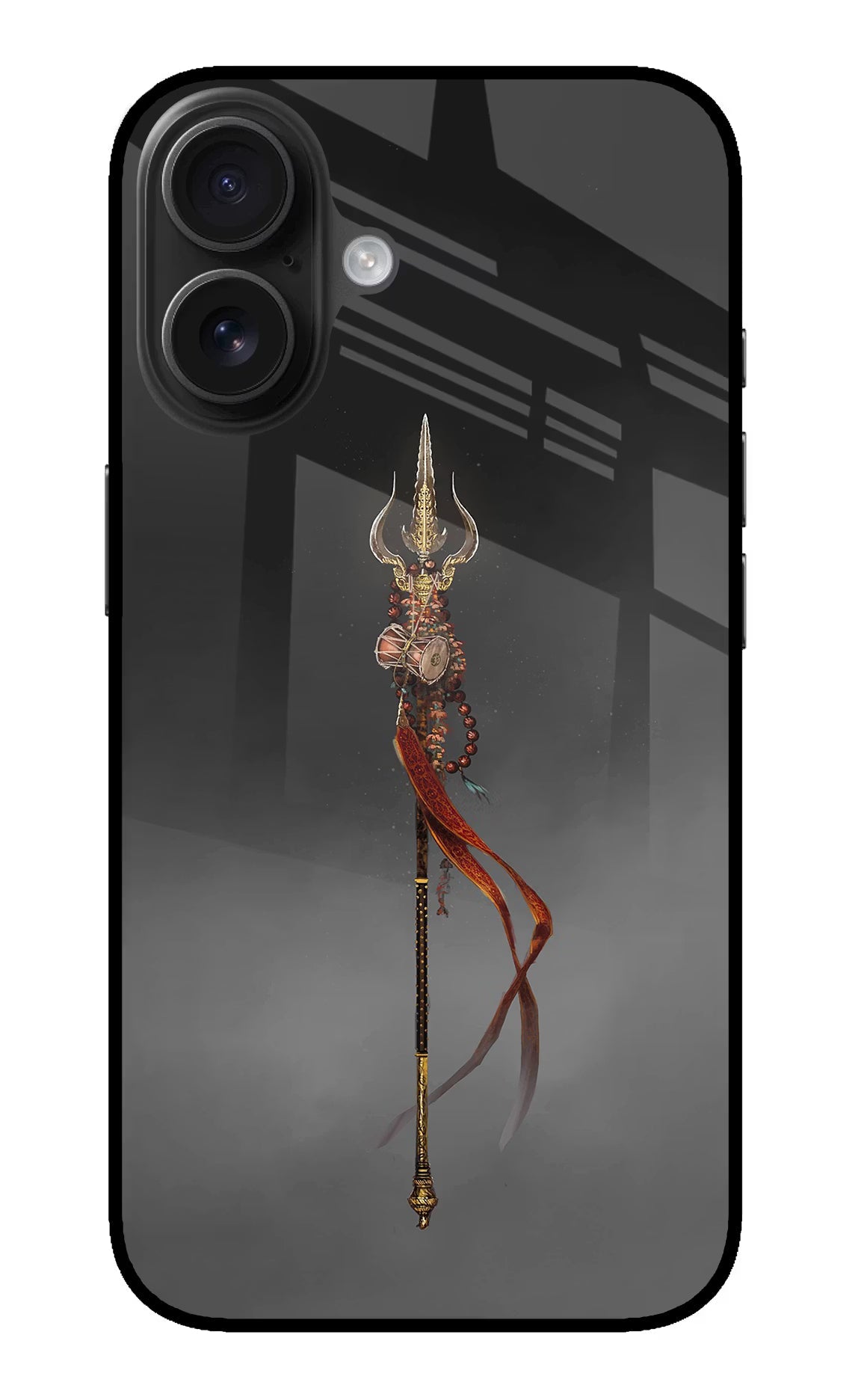 Shiv Trishul iPhone 16 Glass Case Back Cover by Casekaro
