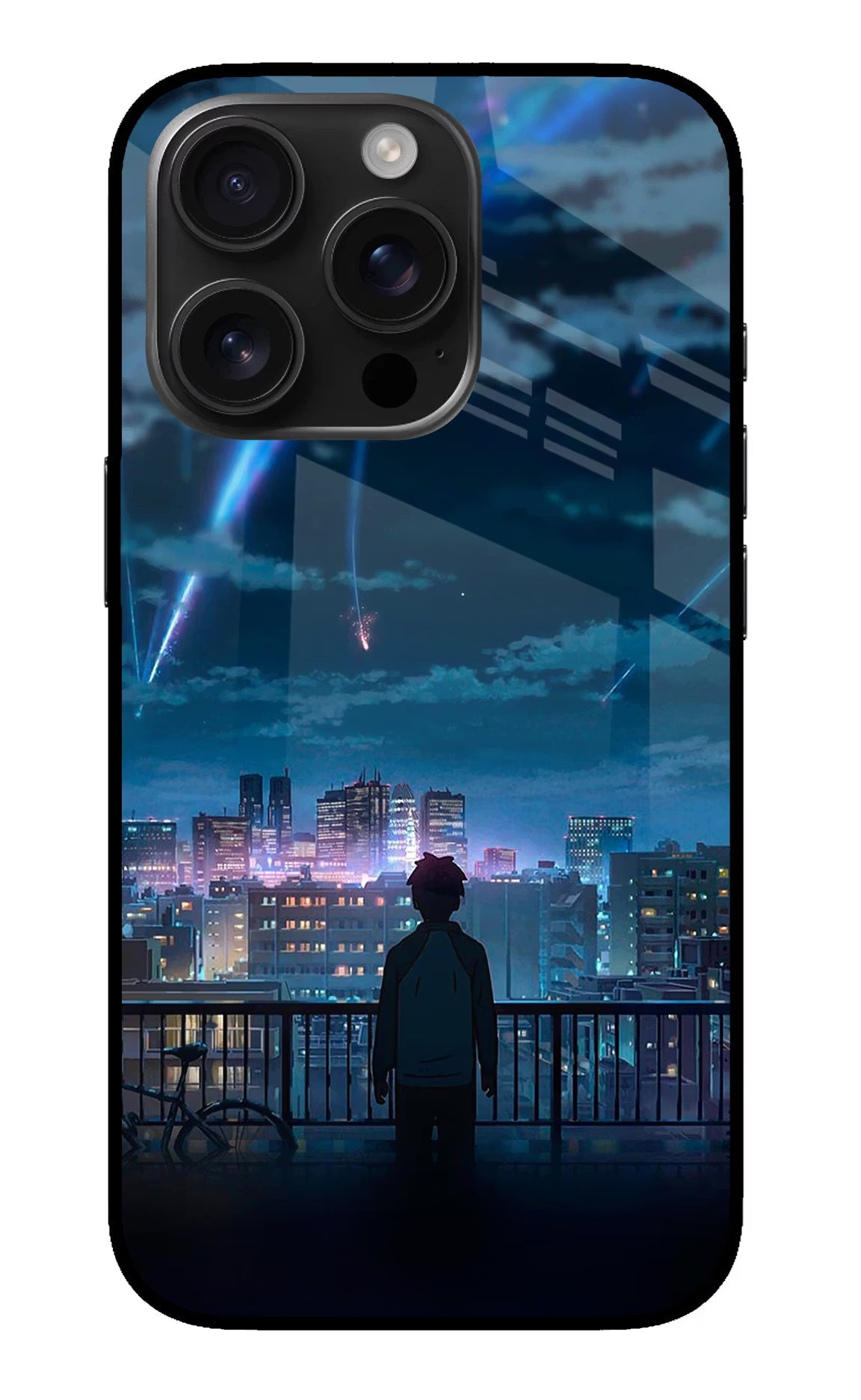 Anime iPhone 16 Pro Glass Case Back Cover by Casekaro