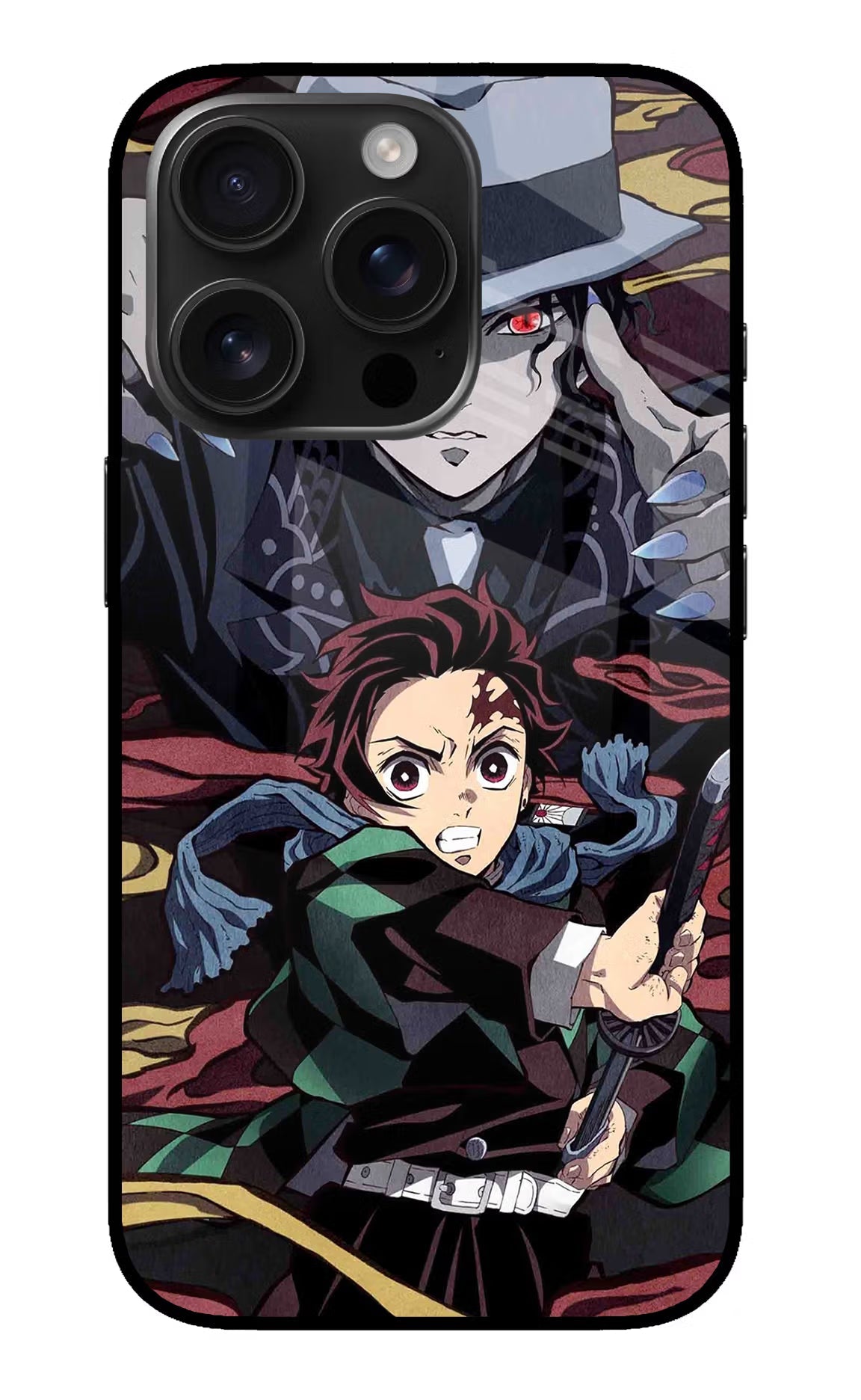 Demon Slayer iPhone 16 Pro Glass Case Back Cover by Casekaro