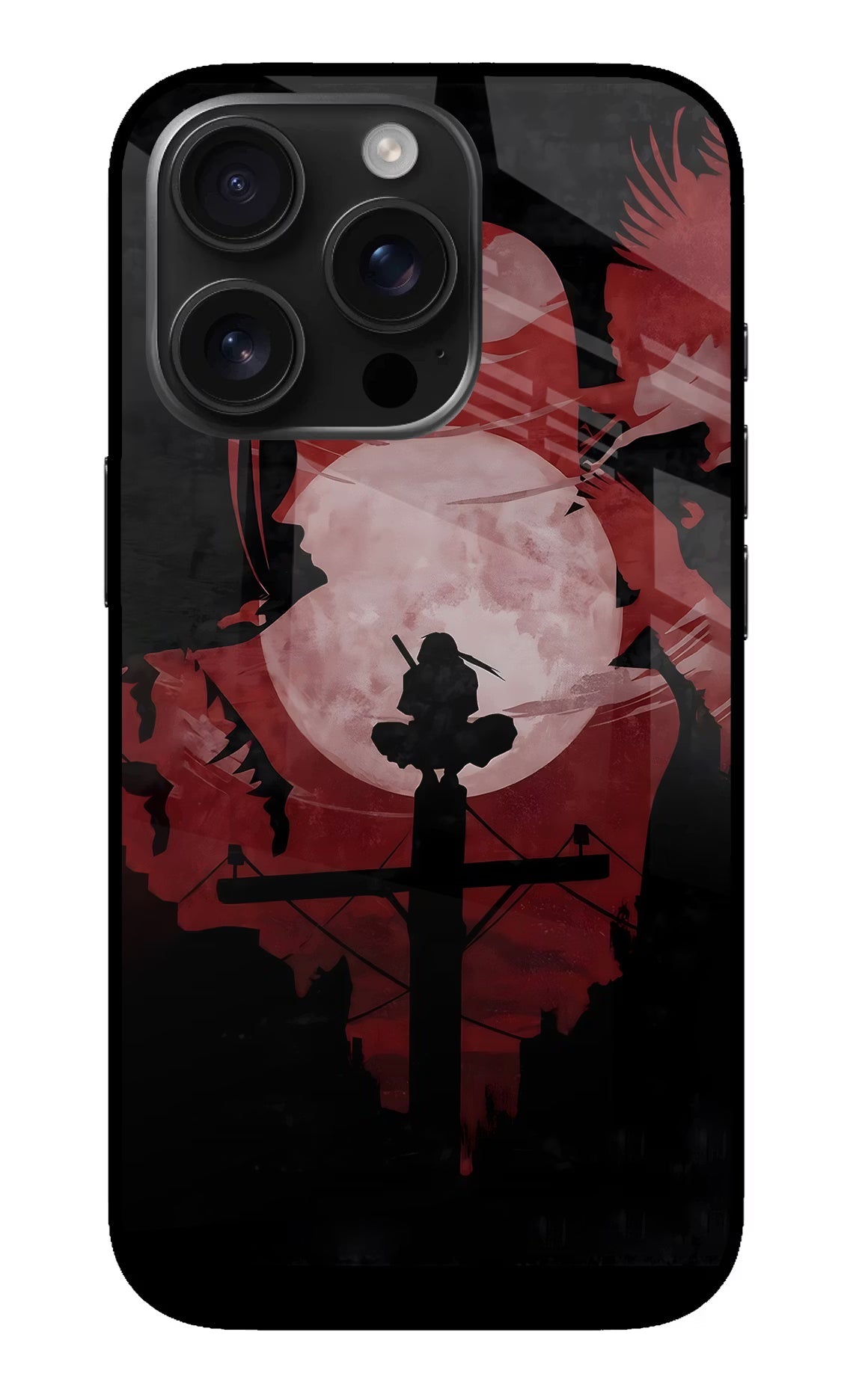 Naruto Anime iPhone 16 Pro Glass Case Back Cover by Casekaro