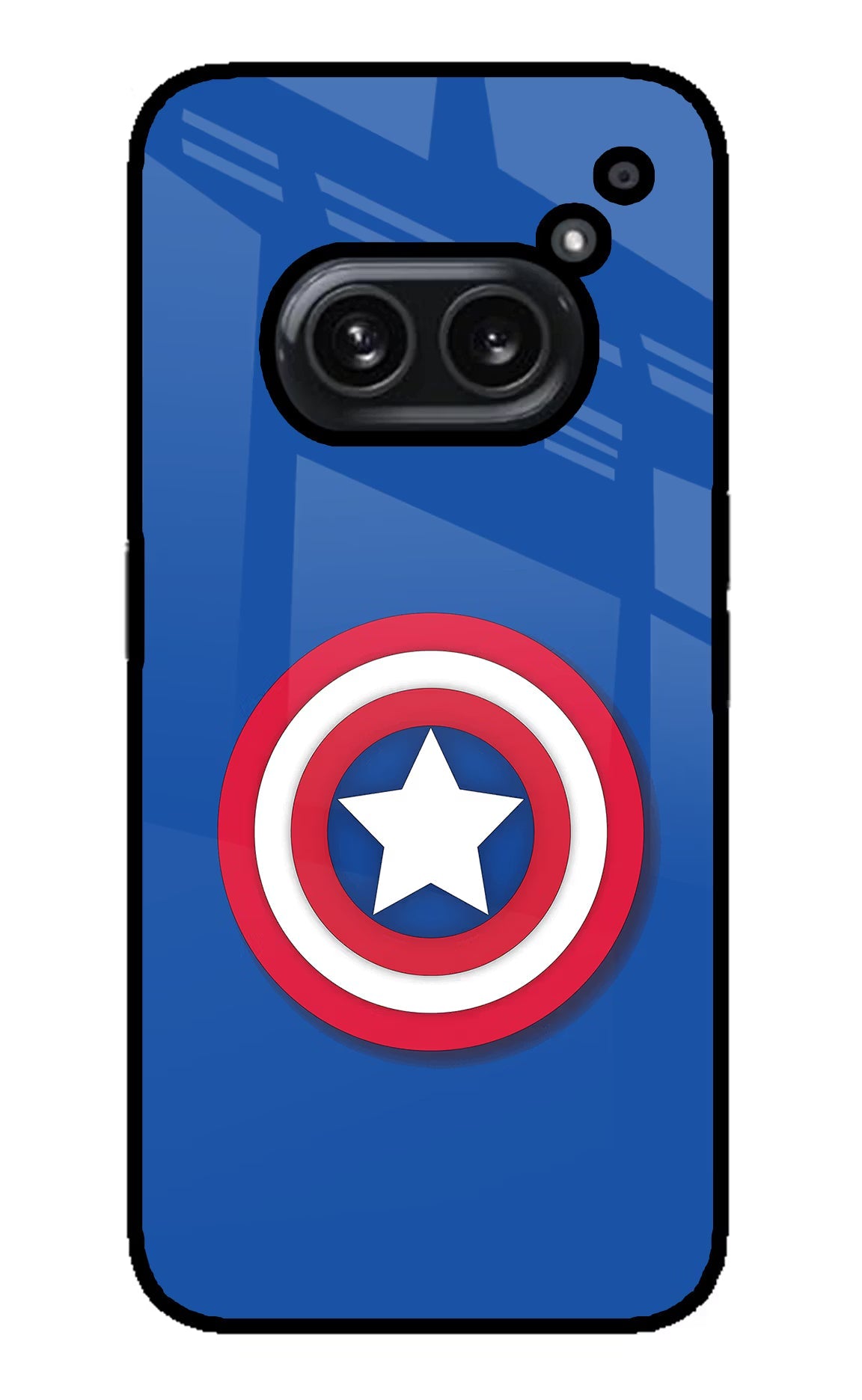 Shield Nothing Phone 2A Plus Glass Case Back Cover by Casekaro