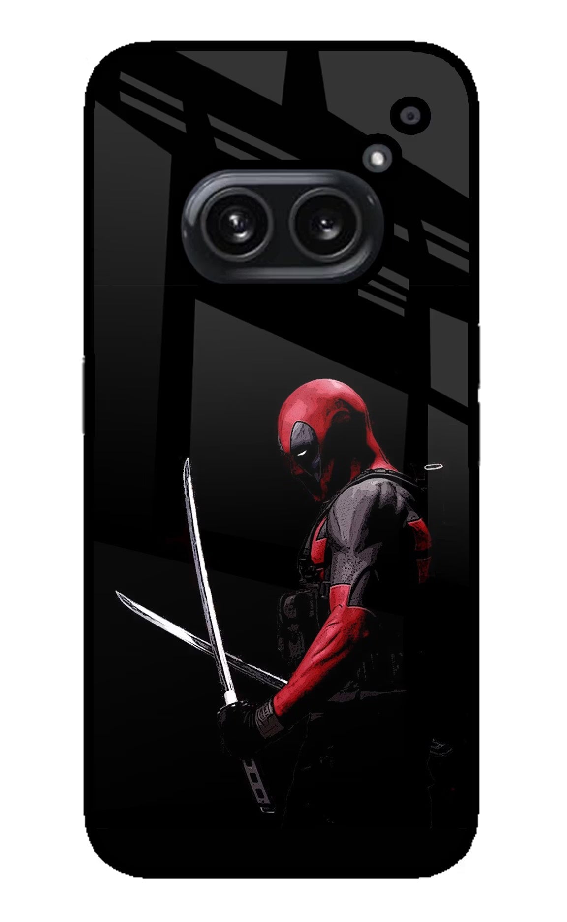 Deadpool Nothing Phone 2A Plus Glass Case Back Cover by Casekaro