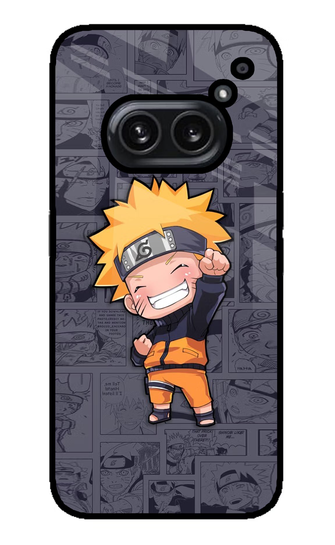 Chota Naruto Nothing Phone 2A Plus Glass Case Back Cover by Casekaro