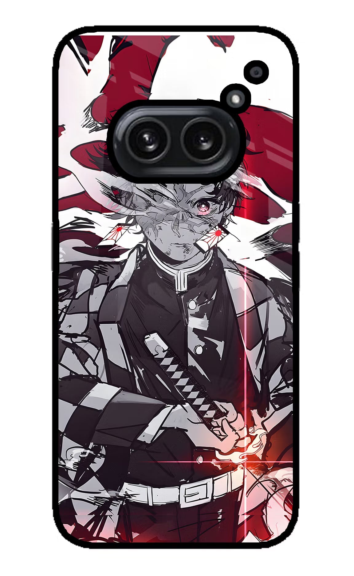 Demon Slayer Nothing Phone 2A Plus Glass Case Back Cover by Casekaro
