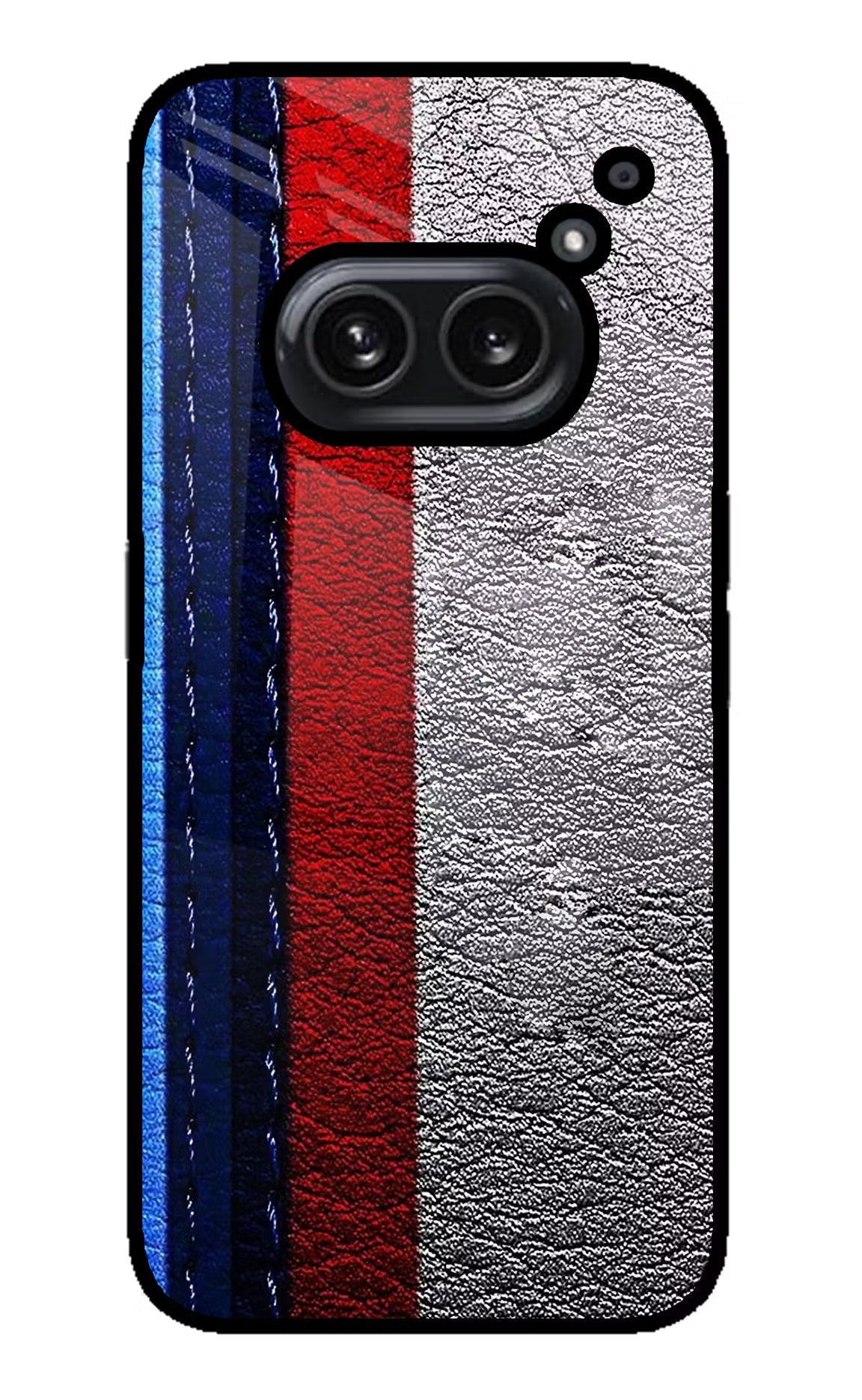 BMW Stripes Nothing Phone 2A Plus Glass Case Back Cover by Casekaro