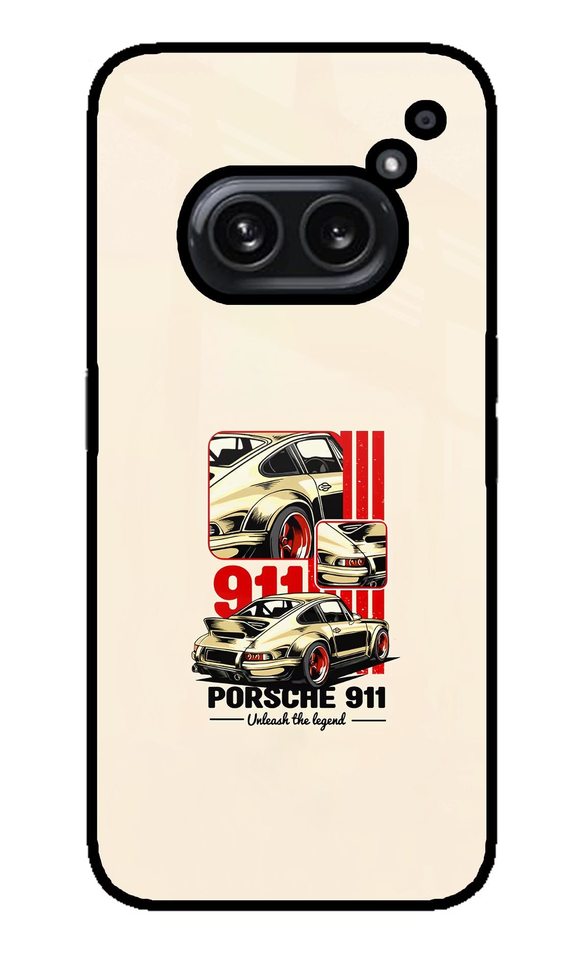 Classic Porsche 911 Nothing Phone 2A Plus Glass Case Back Cover by Casekaro