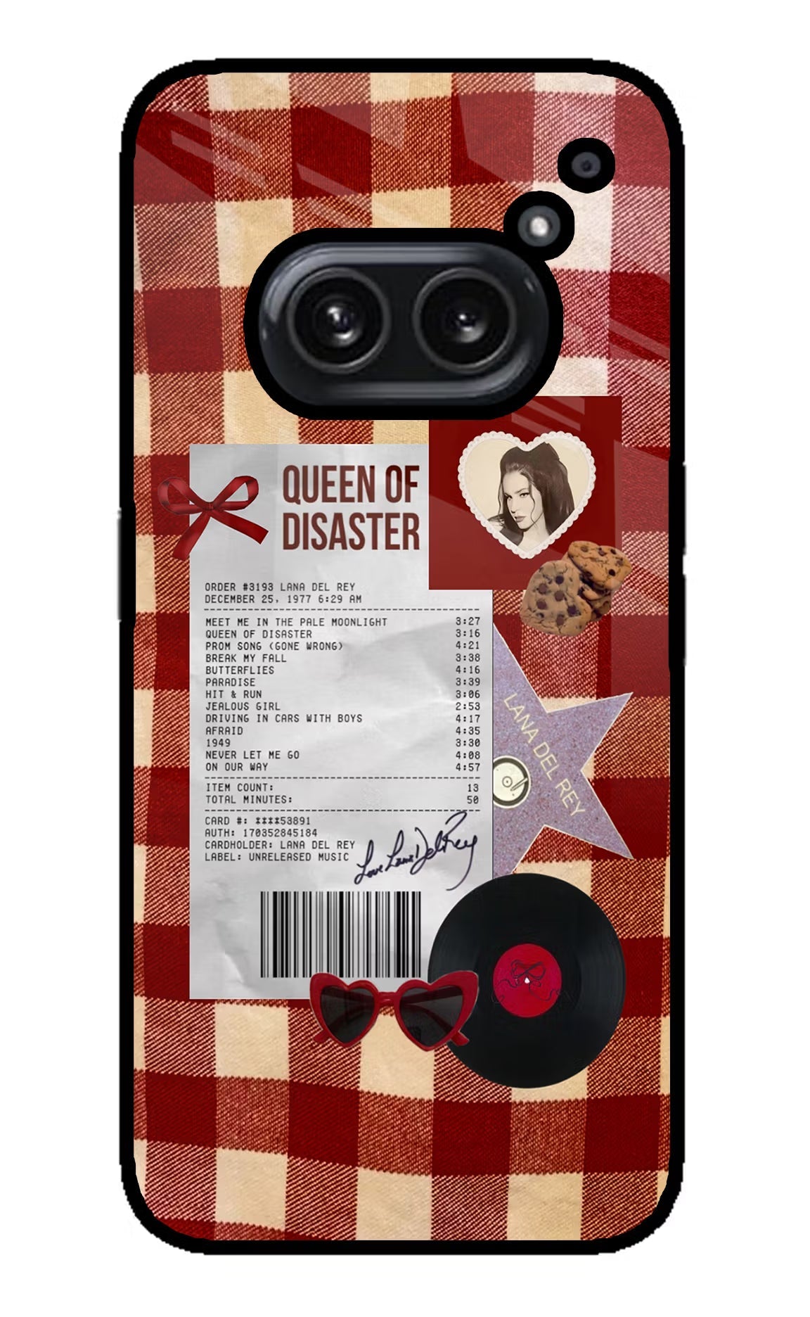 Queen of Disaster Nothing Phone 2A Plus Glass Case Back Cover by Casekaro
