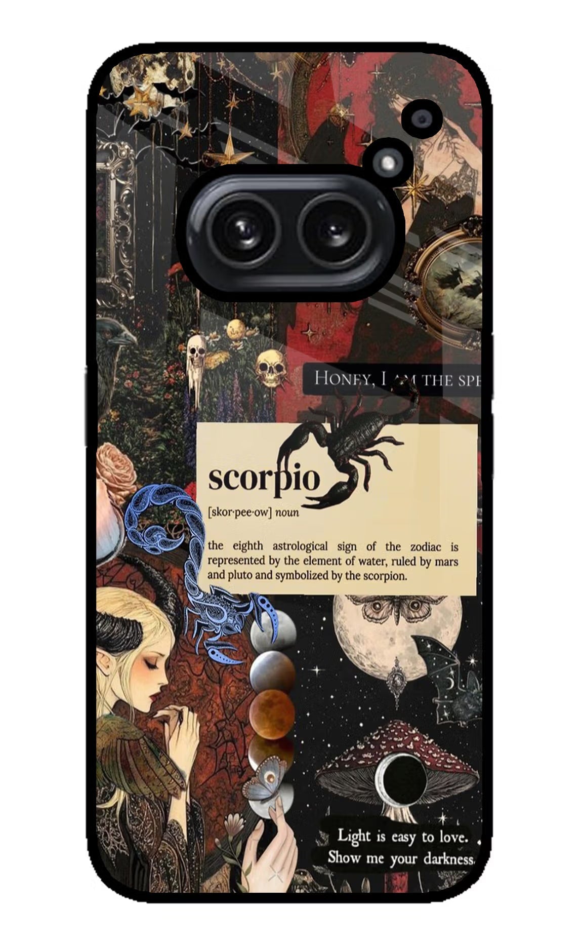 Scorpio Zodiac Nothing Phone 2A Plus Glass Case Back Cover by Casekaro