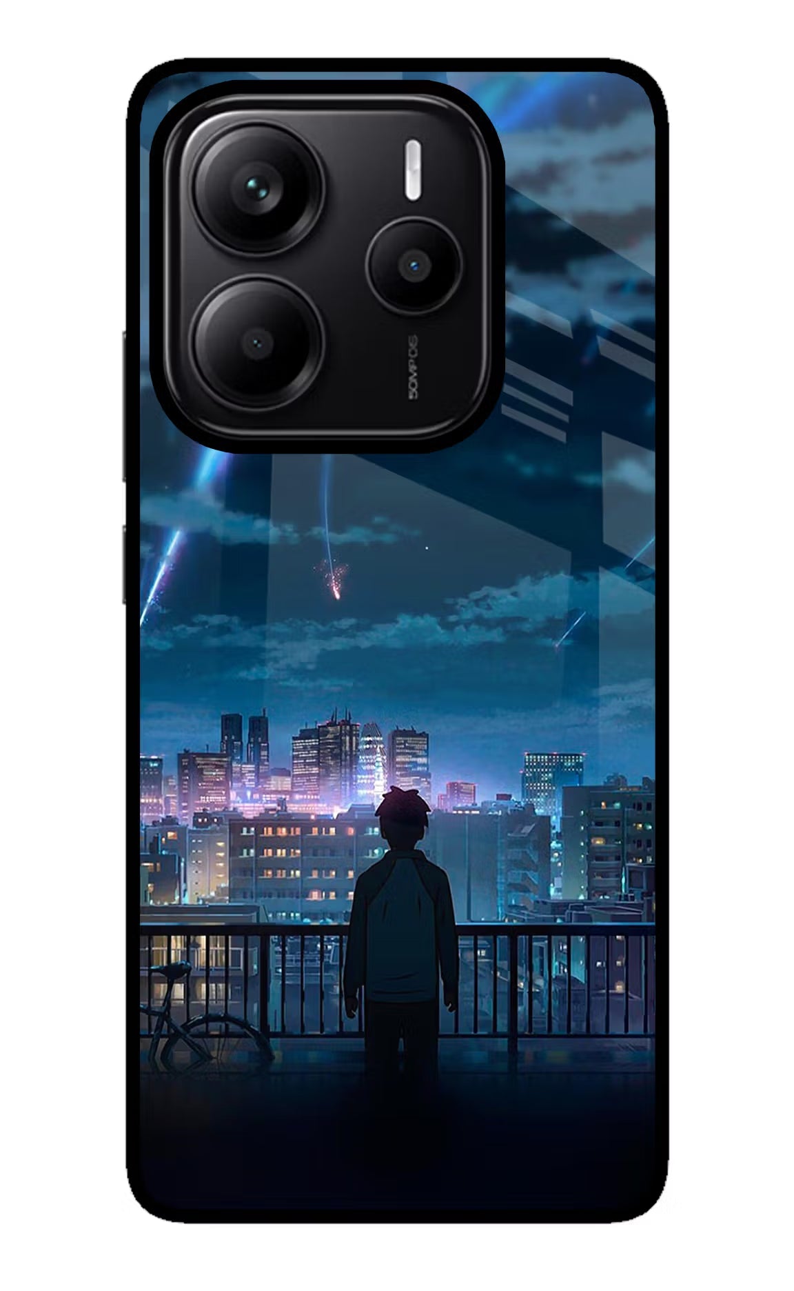 Anime Redmi Note 14 5G Glass Case Back Cover by Casekaro