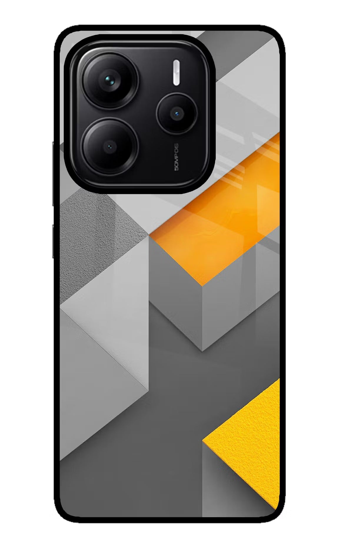 Abstract Redmi Note 14 5G Glass Case Back Cover by Casekaro