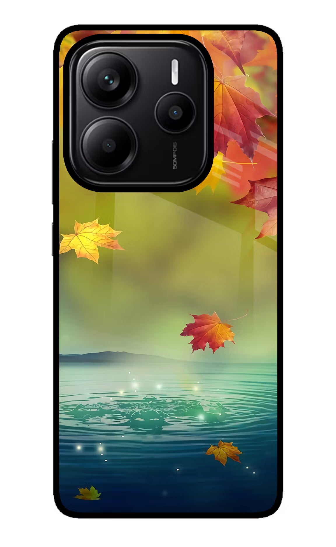 Flowers Redmi Note 14 5G Glass Case Back Cover by Casekaro