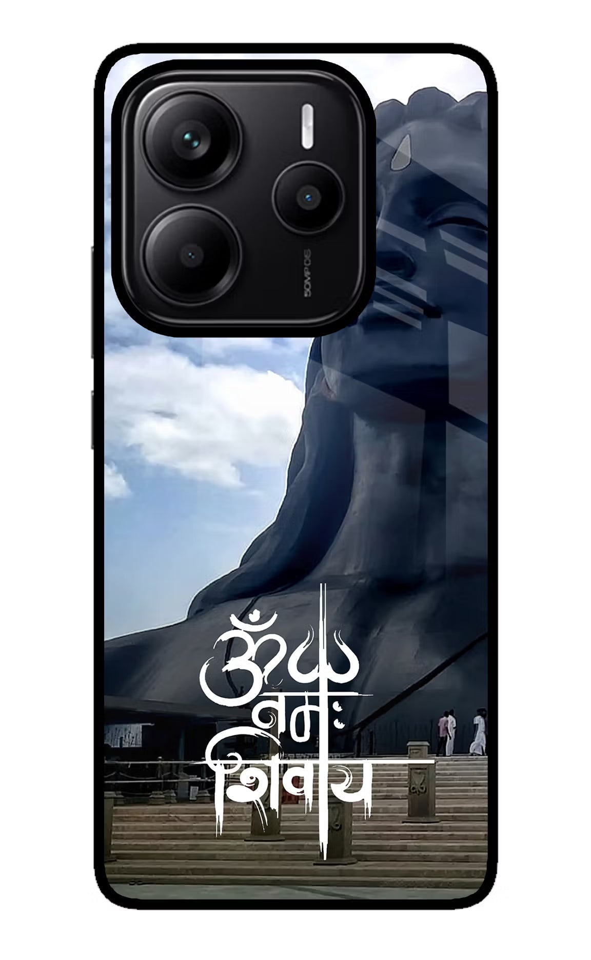 Om Namah Shivay Redmi Note 14 5G Glass Case Back Cover by Casekaro