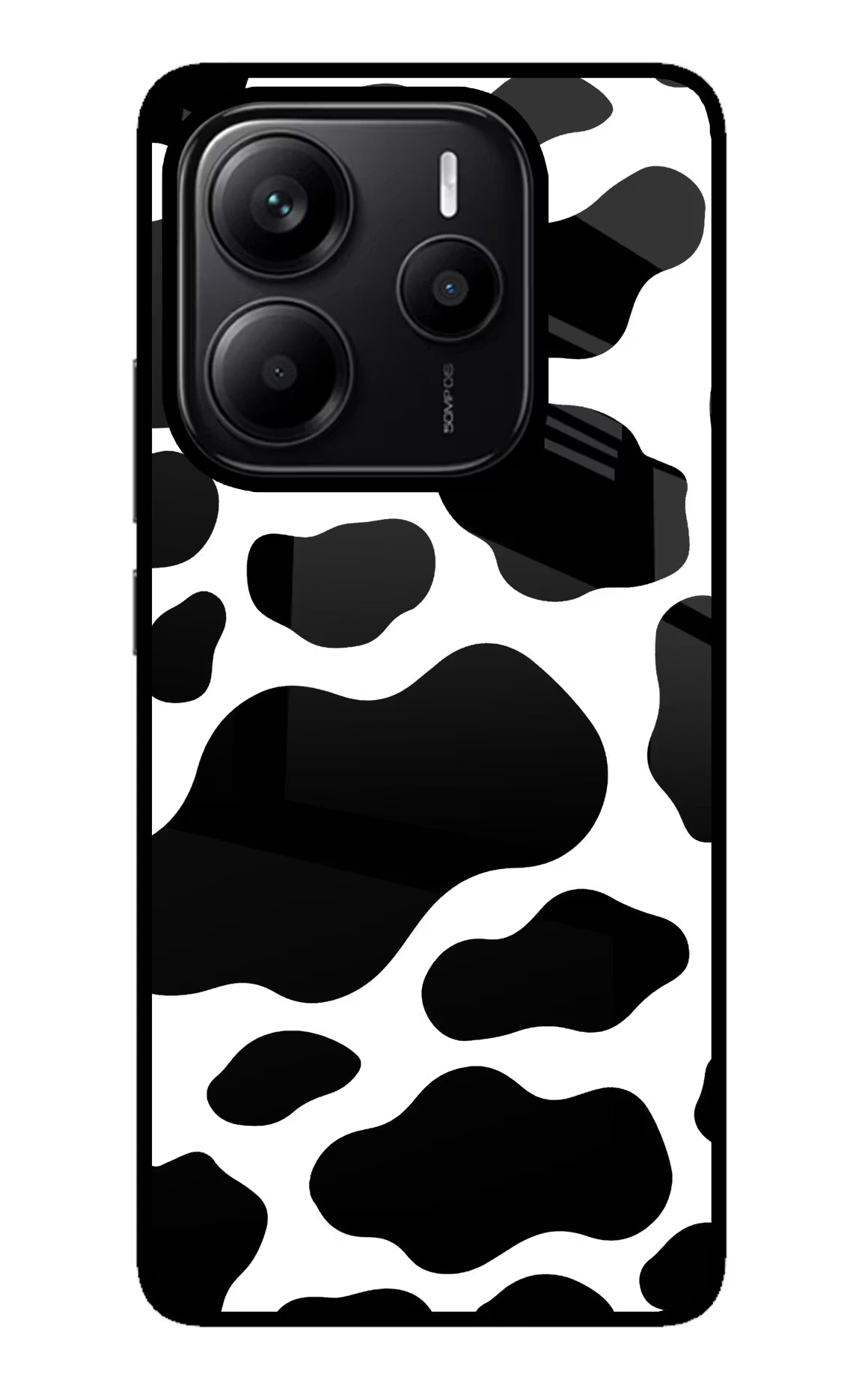 Cow Spots Redmi Note 14 5G Glass Case Back Cover by Casekaro