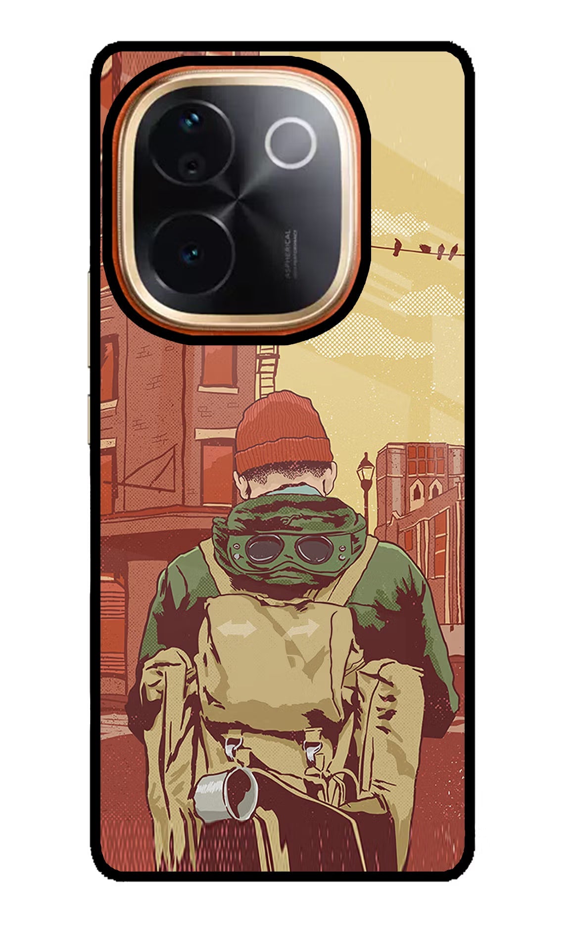 Adventurous IQOO Z9S Pro 5G Glass Case Back Cover by Casekaro