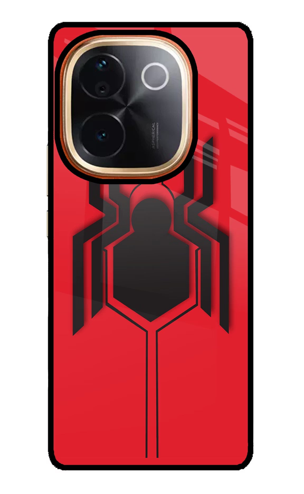 Spider IQOO Z9S Pro 5G Glass Case Back Cover by Casekaro