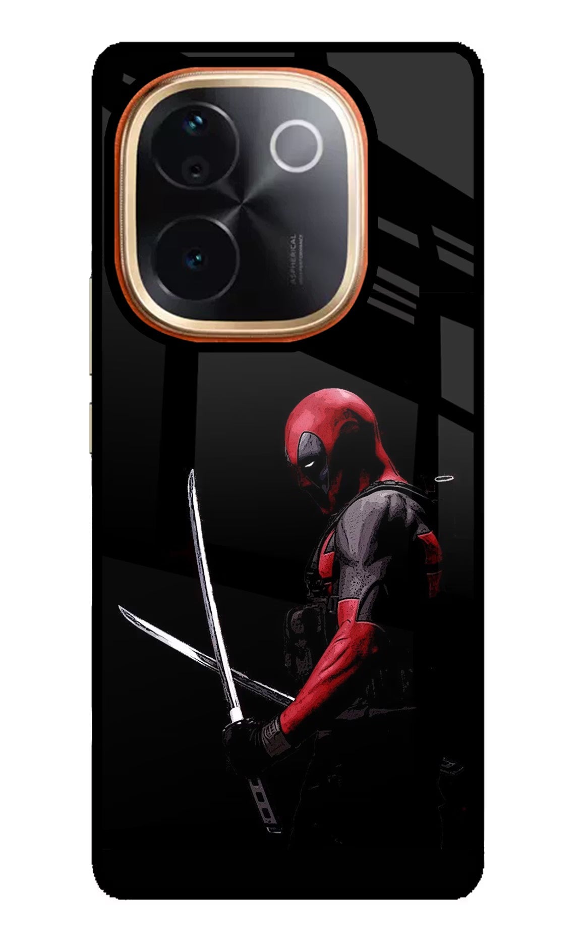 Deadpool IQOO Z9S Pro 5G Glass Case Back Cover by Casekaro