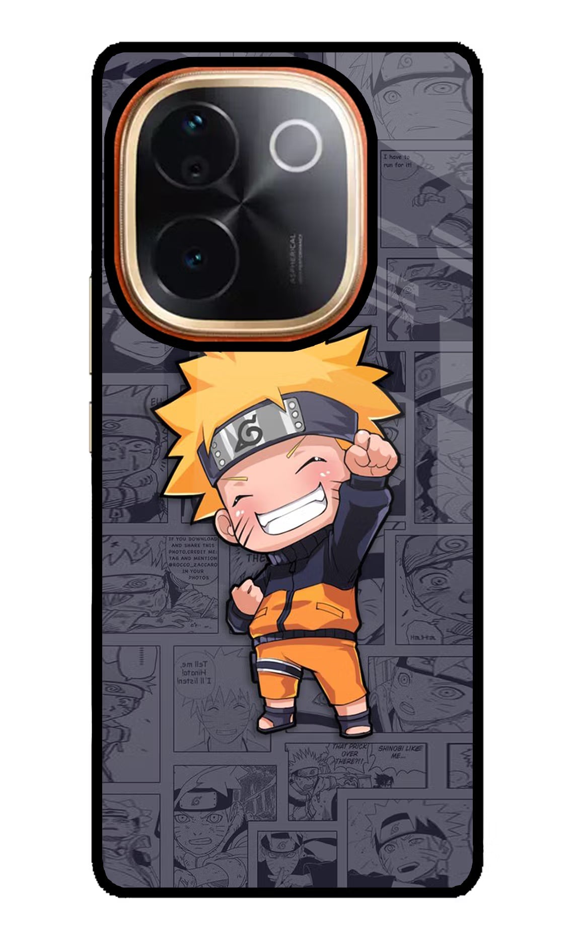 Chota Naruto IQOO Z9S Pro 5G Glass Case Back Cover by Casekaro