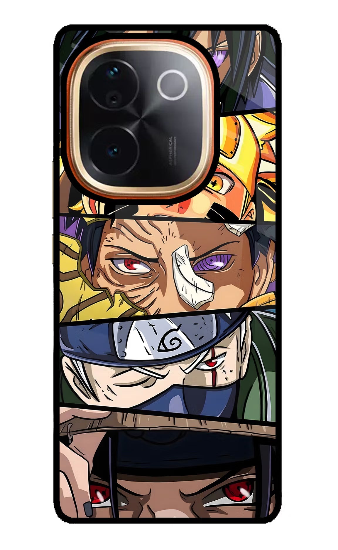 Naruto Character IQOO Z9S Pro 5G Glass Case Back Cover by Casekaro
