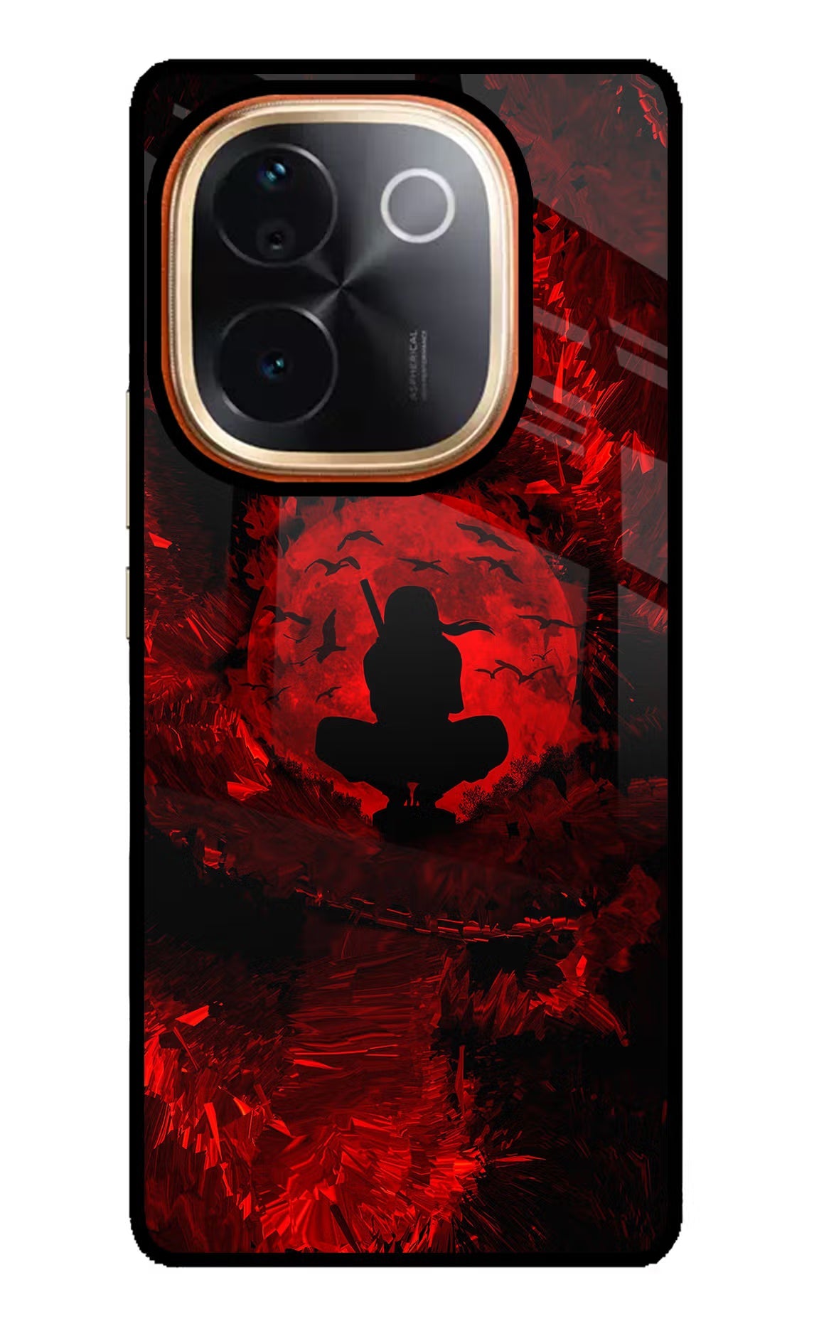 Itachi Uchiha IQOO Z9S Pro 5G Glass Case Back Cover by Casekaro