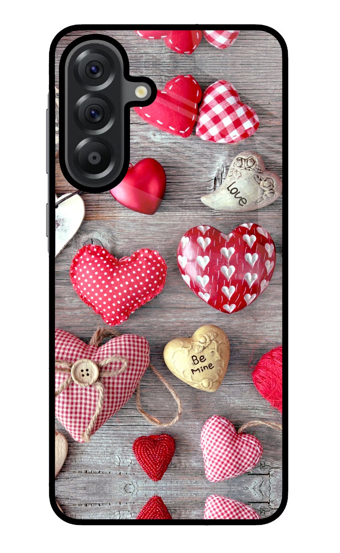 Love Wallpaper Samsung A56 5G Glass Case Back Cover by Casekaro