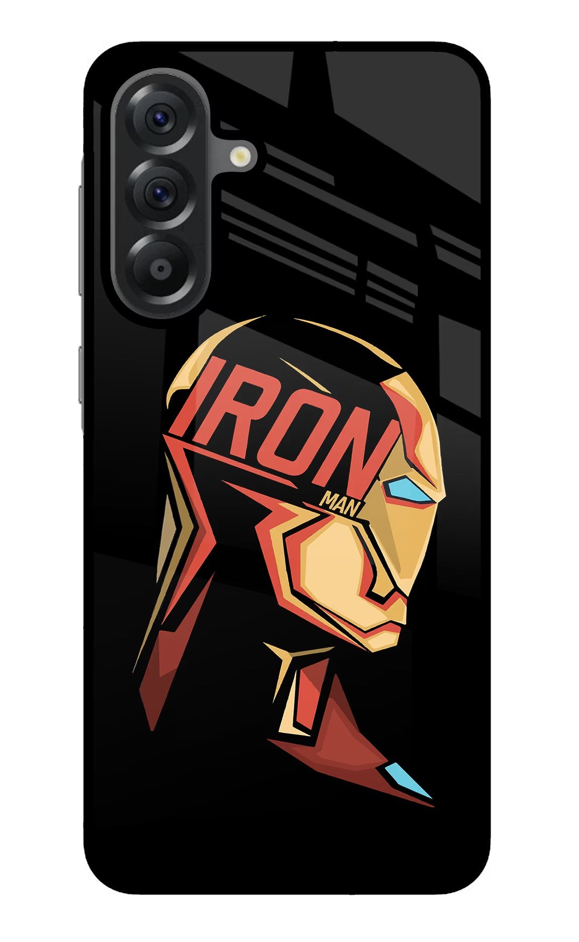 IronMan Samsung A56 5G Glass Case Back Cover by Casekaro