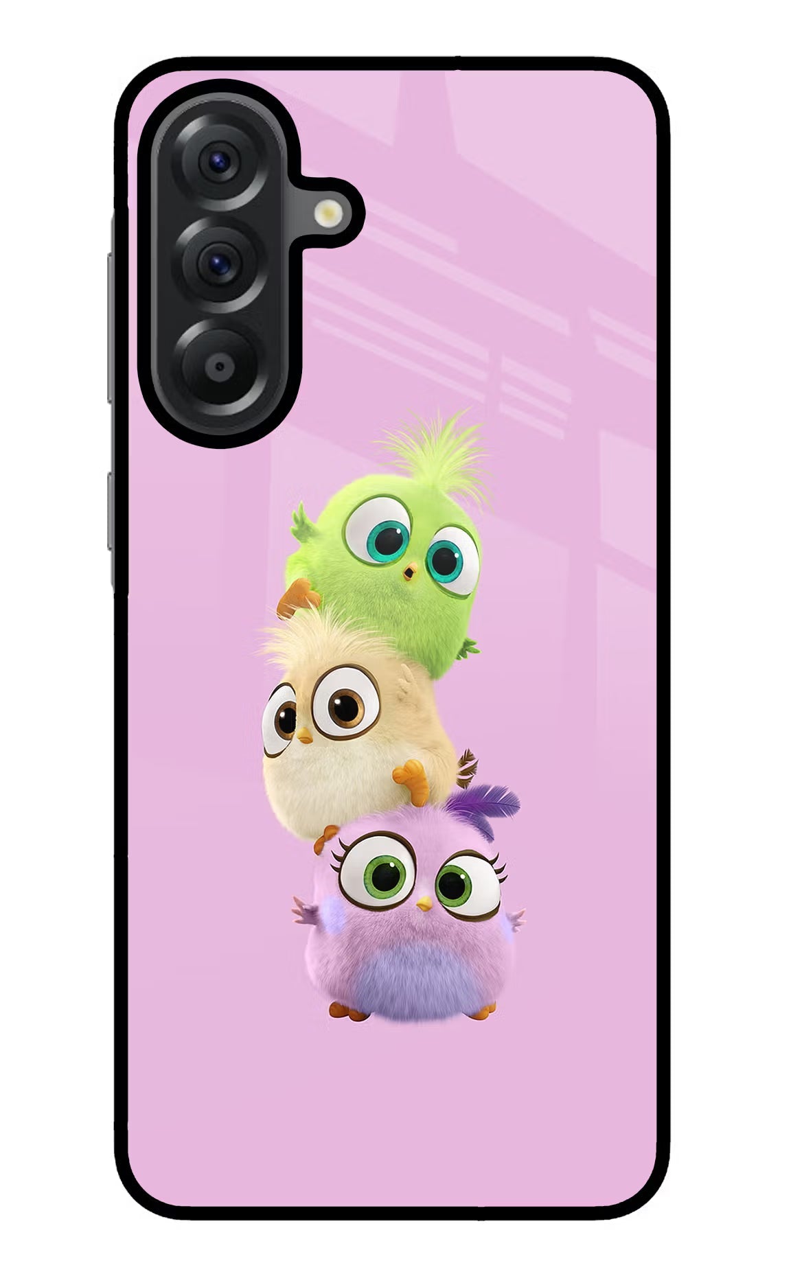Cute Little Birds Samsung A56 5G Glass Case Back Cover by Casekaro