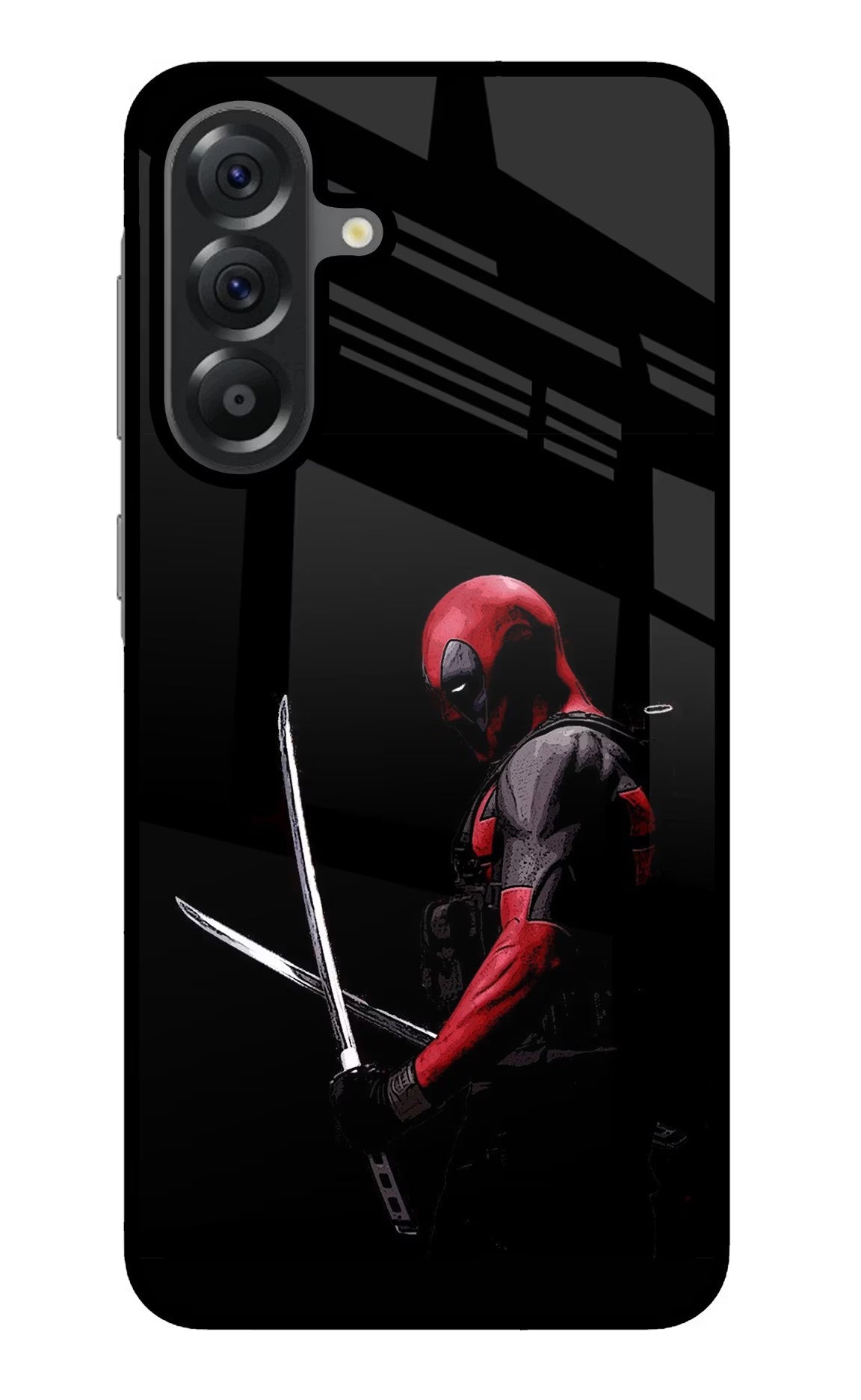 Deadpool Samsung A56 5G Glass Case Back Cover by Casekaro