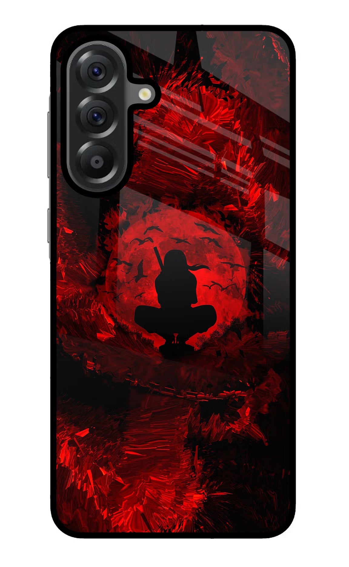 Itachi Uchiha Samsung A56 5G Glass Case Back Cover by Casekaro