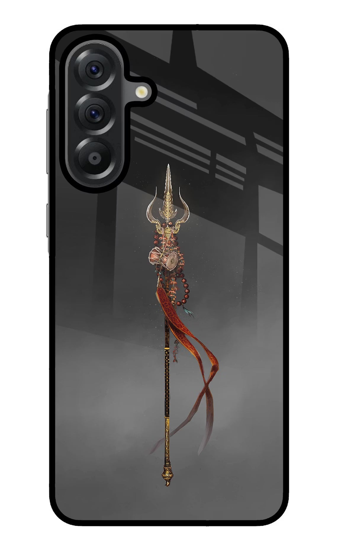 Shiv Trishul Samsung A56 5G Glass Case Back Cover by Casekaro