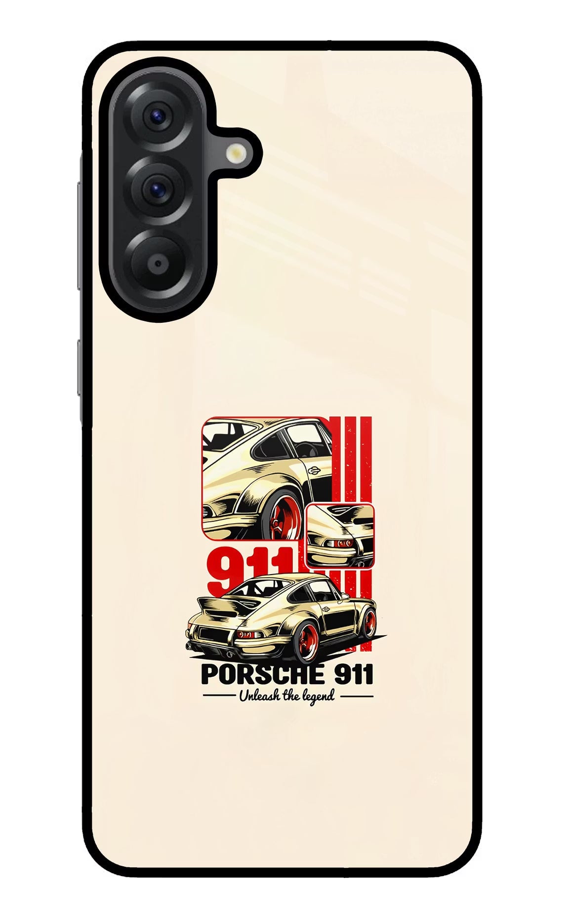 Classic Porsche 911 Samsung A56 5G Glass Case Back Cover by Casekaro