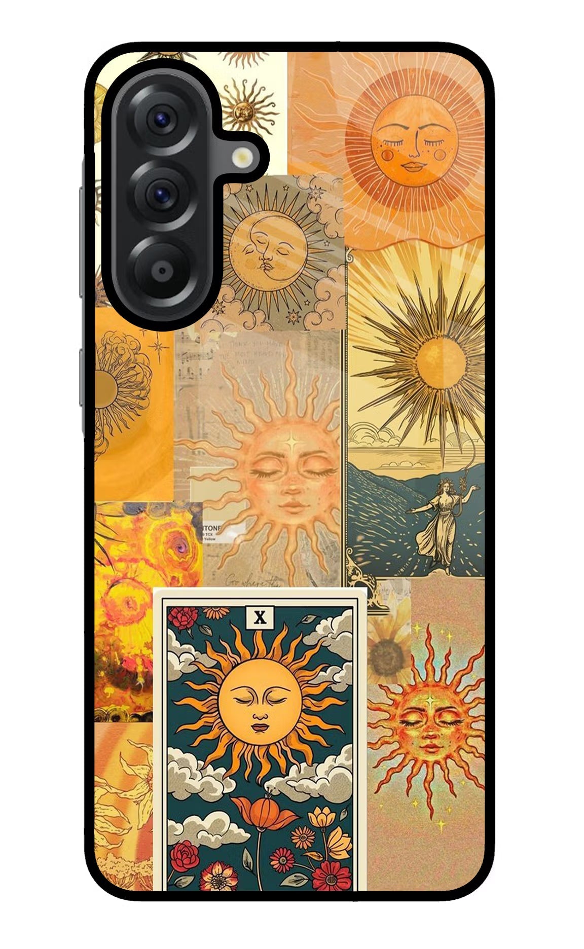 Sun Samsung A56 5G Glass Case Back Cover by Casekaro
