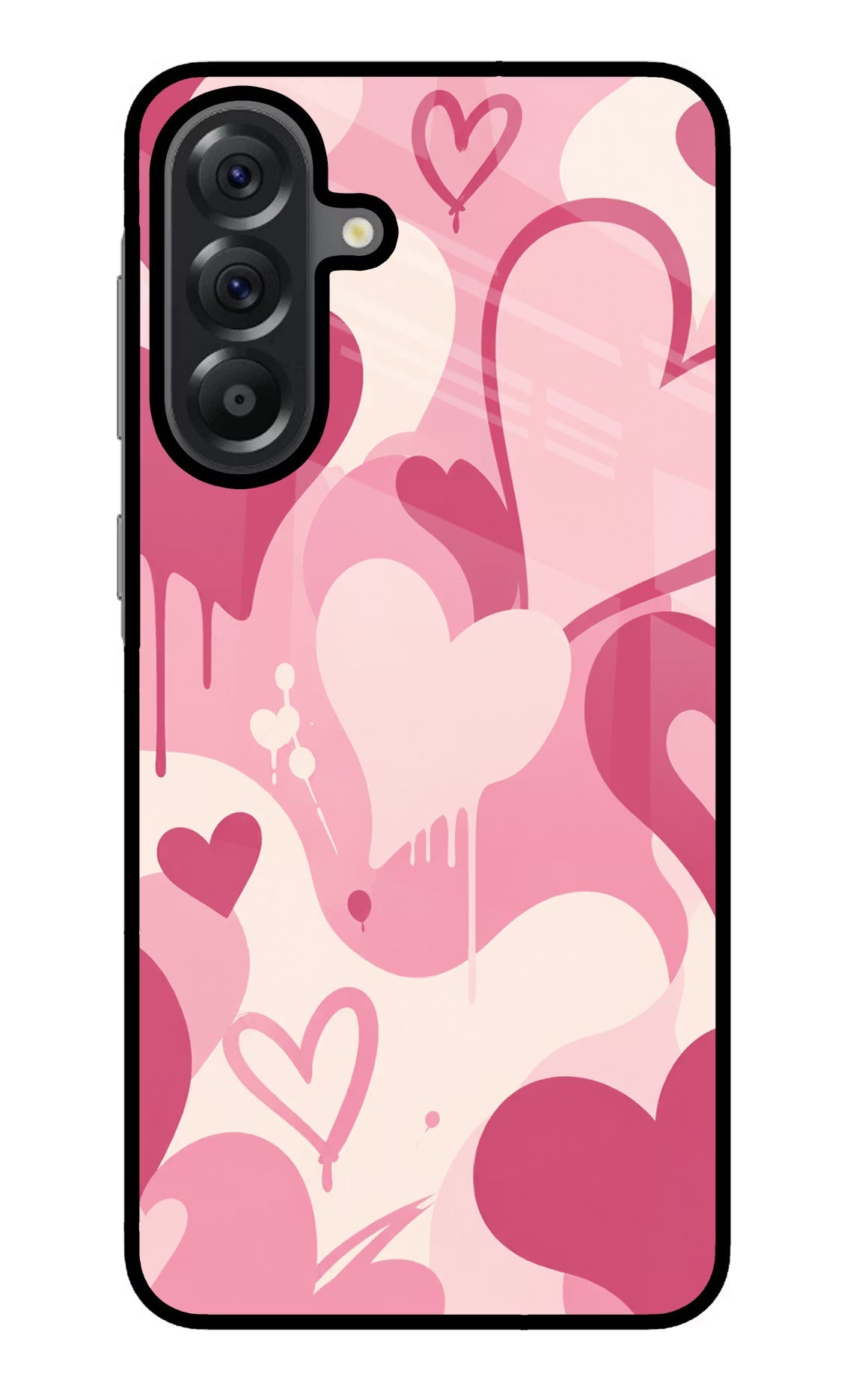 Hearty case Samsung A56 5G Glass Case Back Cover by Casekaro