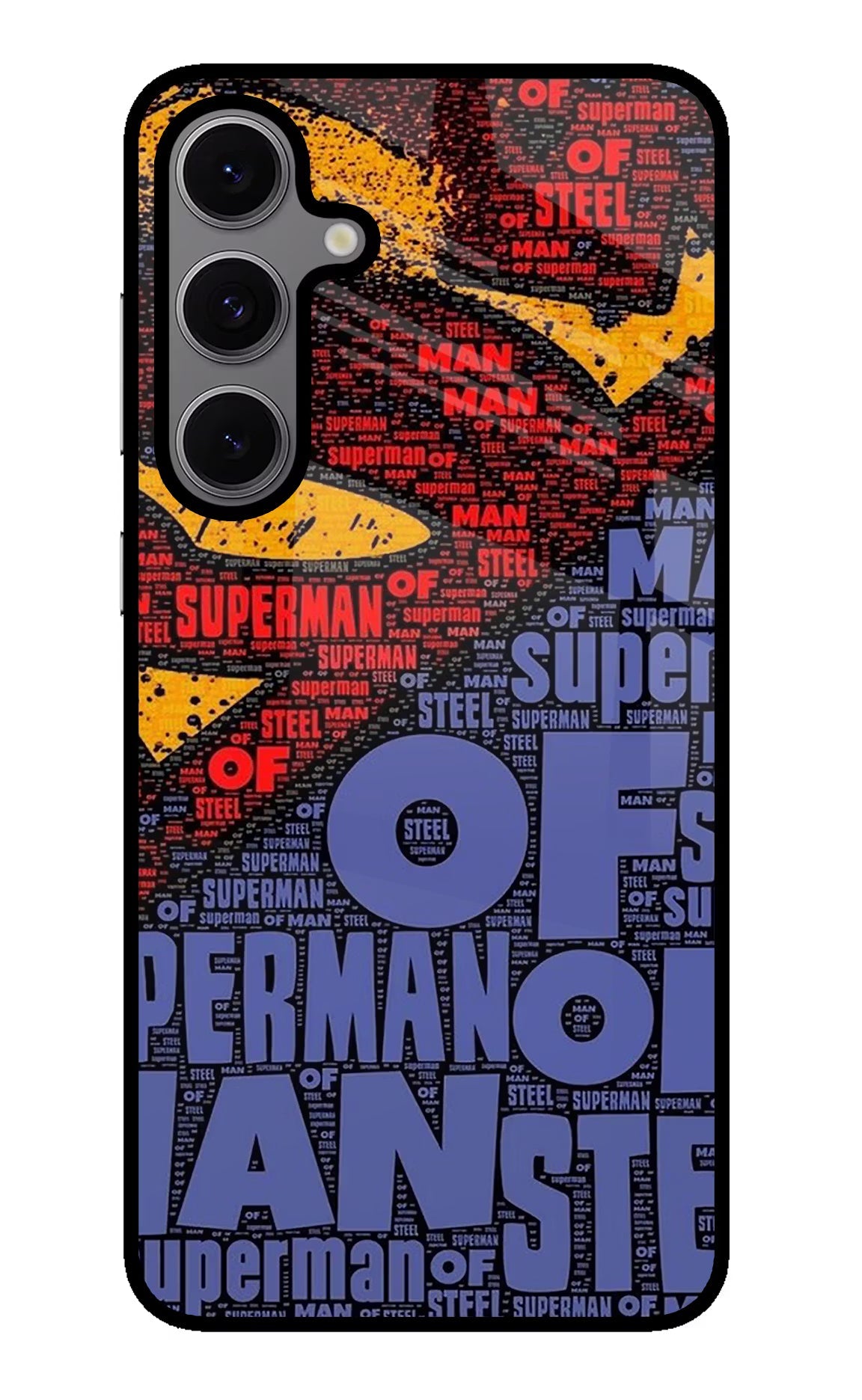 Superman Samsung S24 FE 5G Glass Case Back Cover by Casekaro