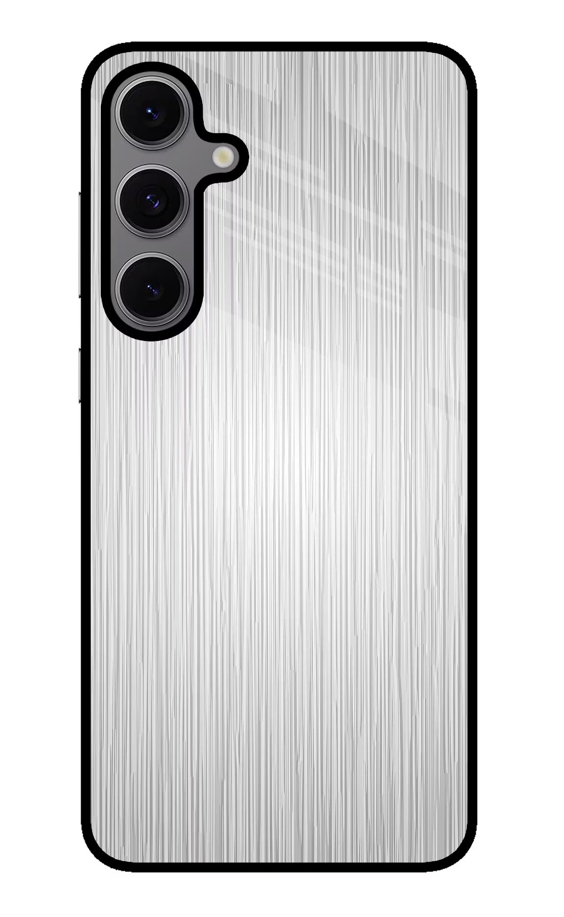 Wooden Grey Texture Samsung S24 FE 5G Glass Case Back Cover by Casekaro